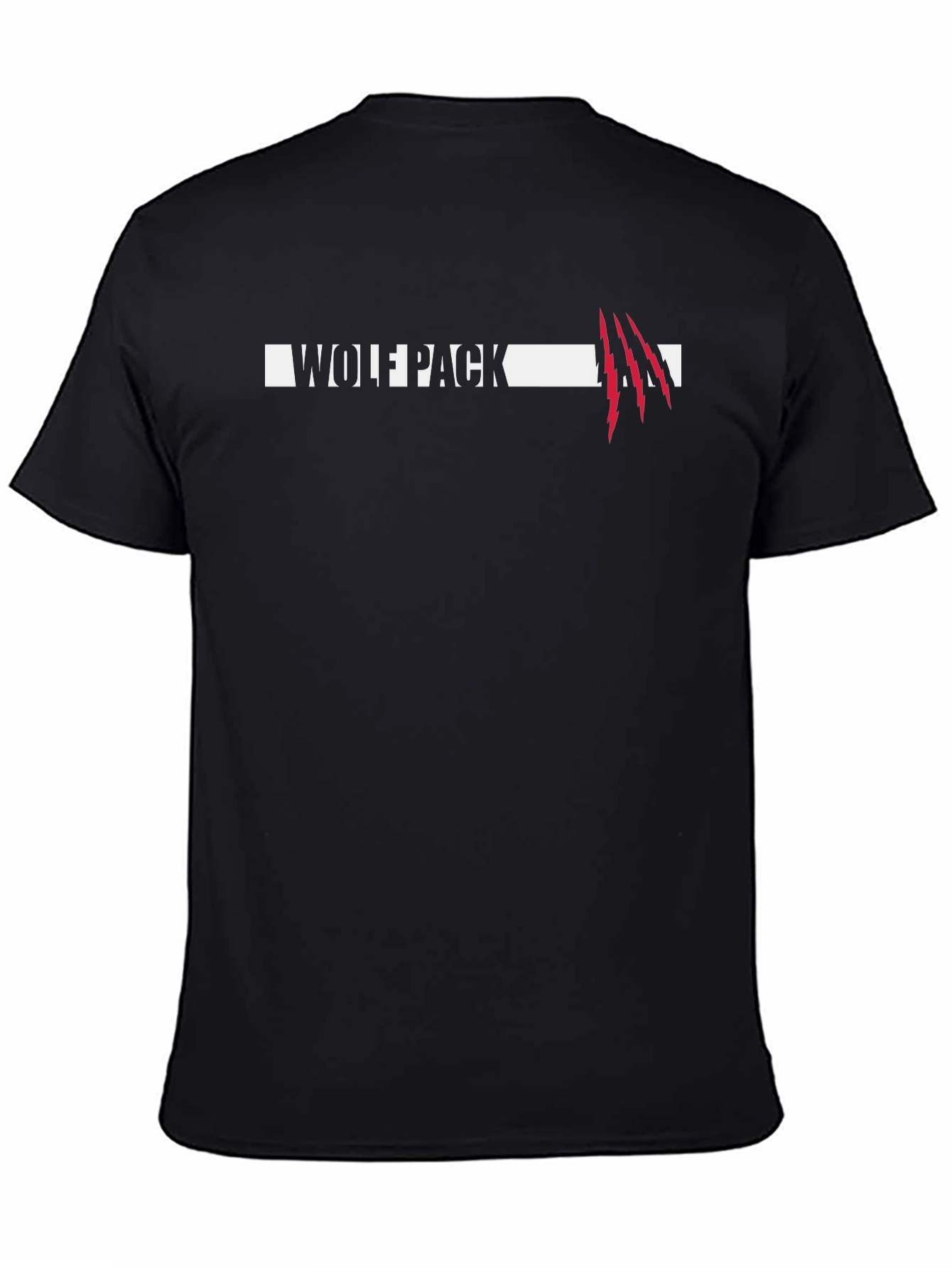 Wolf Pack Graphic Tee - Mens Black T-Shirt