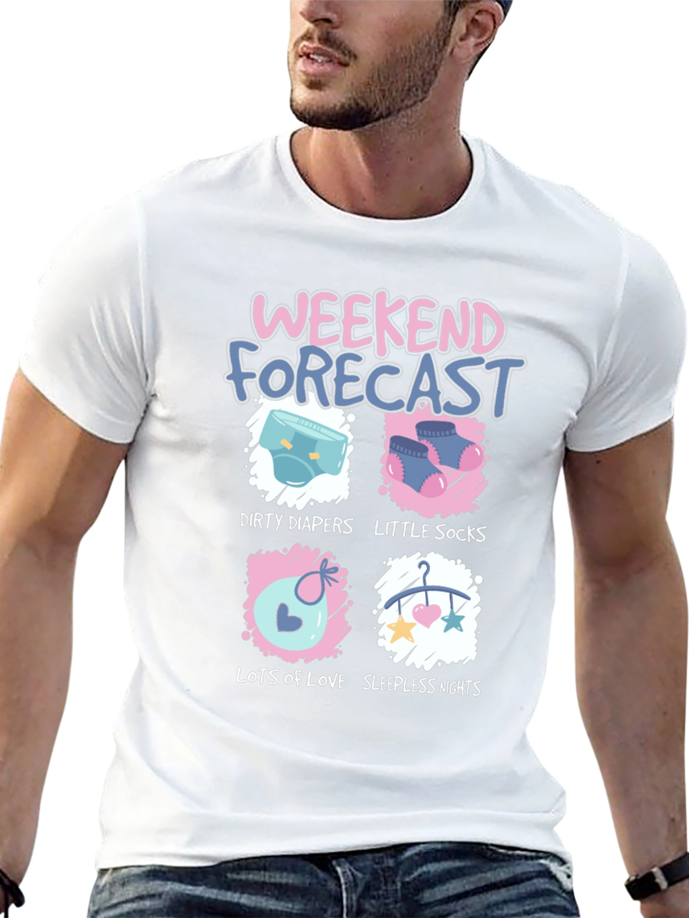 Weekend Forecast T-Shirt - Dad Life Tee
