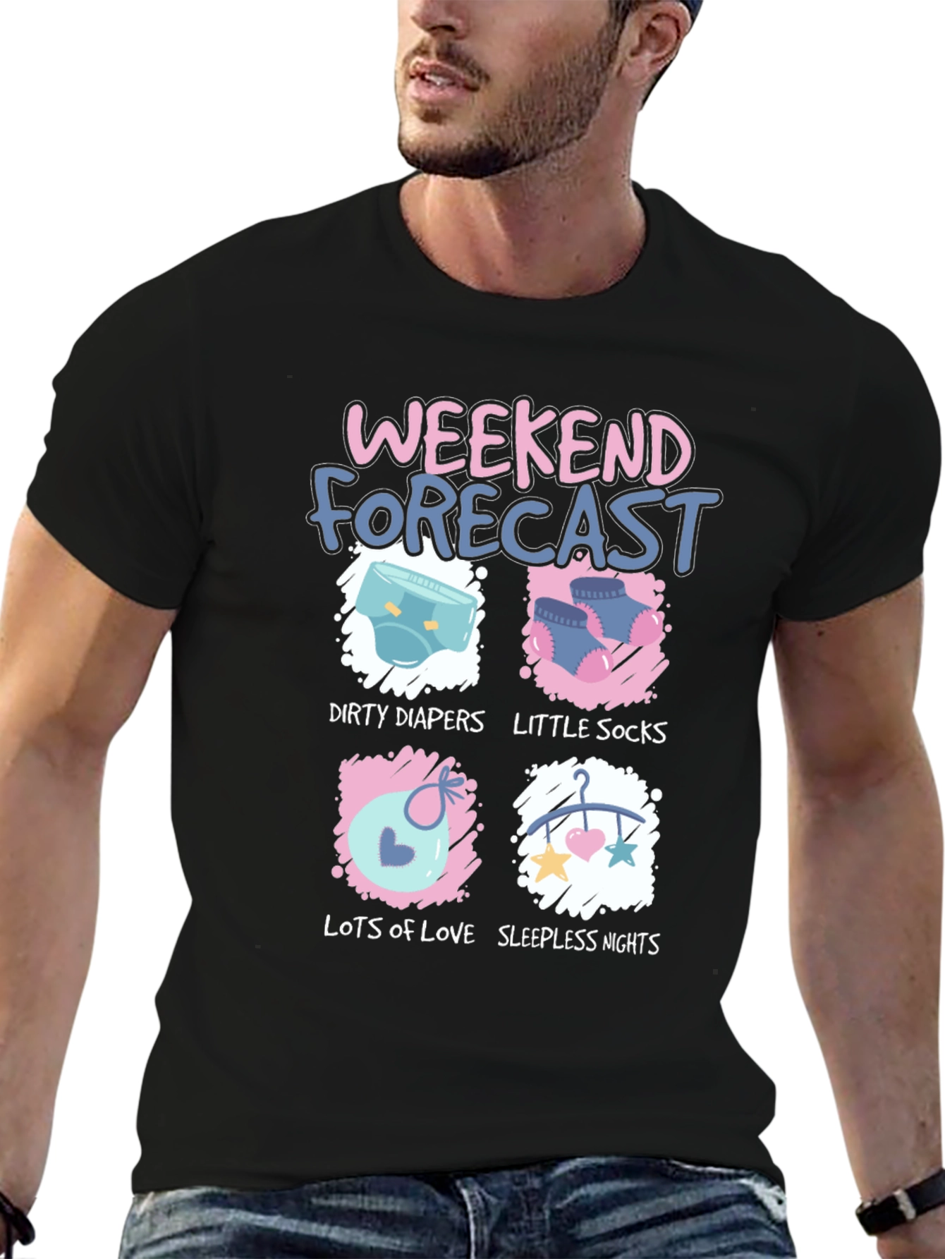 Weekend Forecast T-Shirt - Dad Life Tee