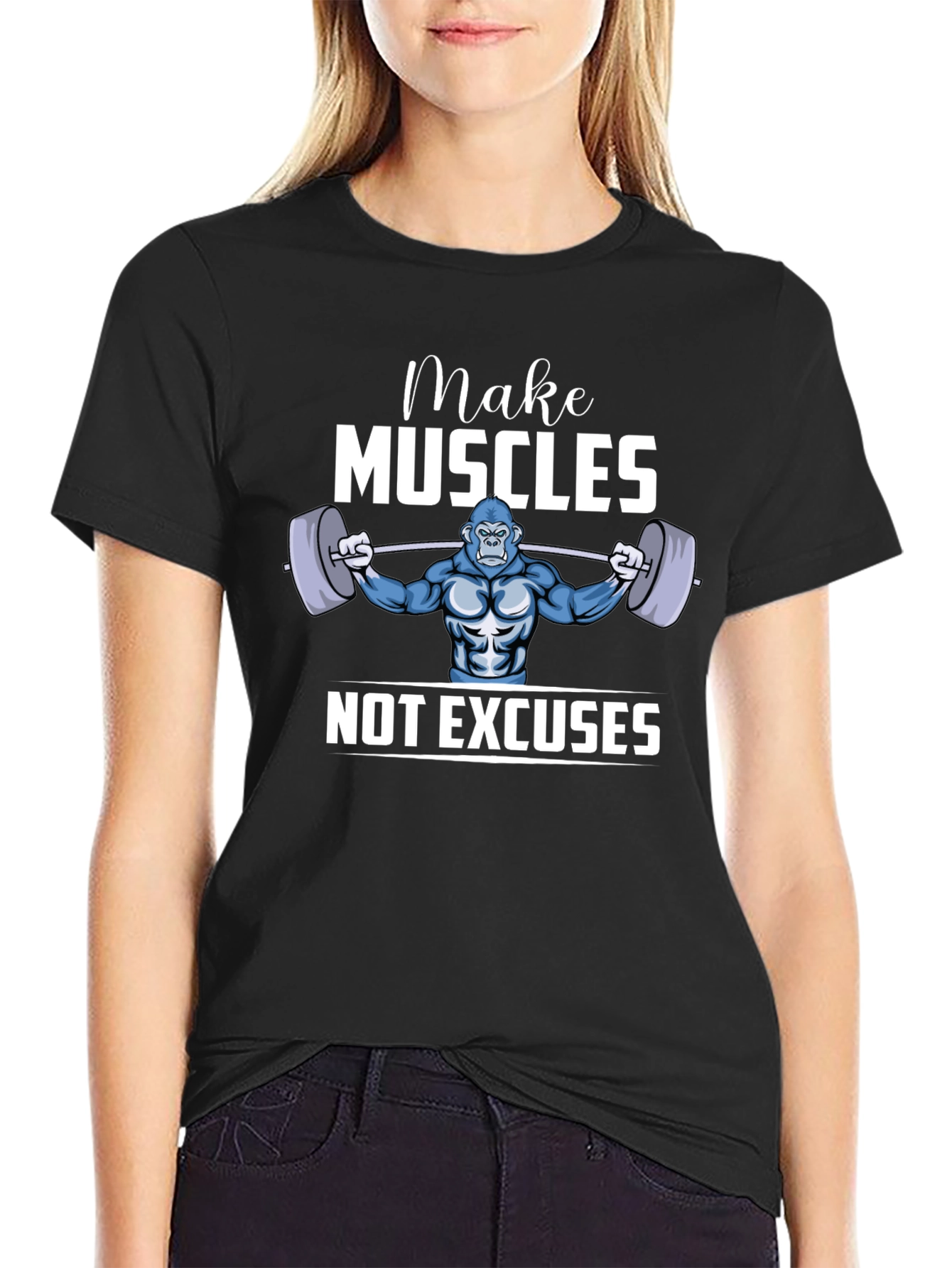 Make Muscles T-Shirt - Gorilla Gym Motivation
