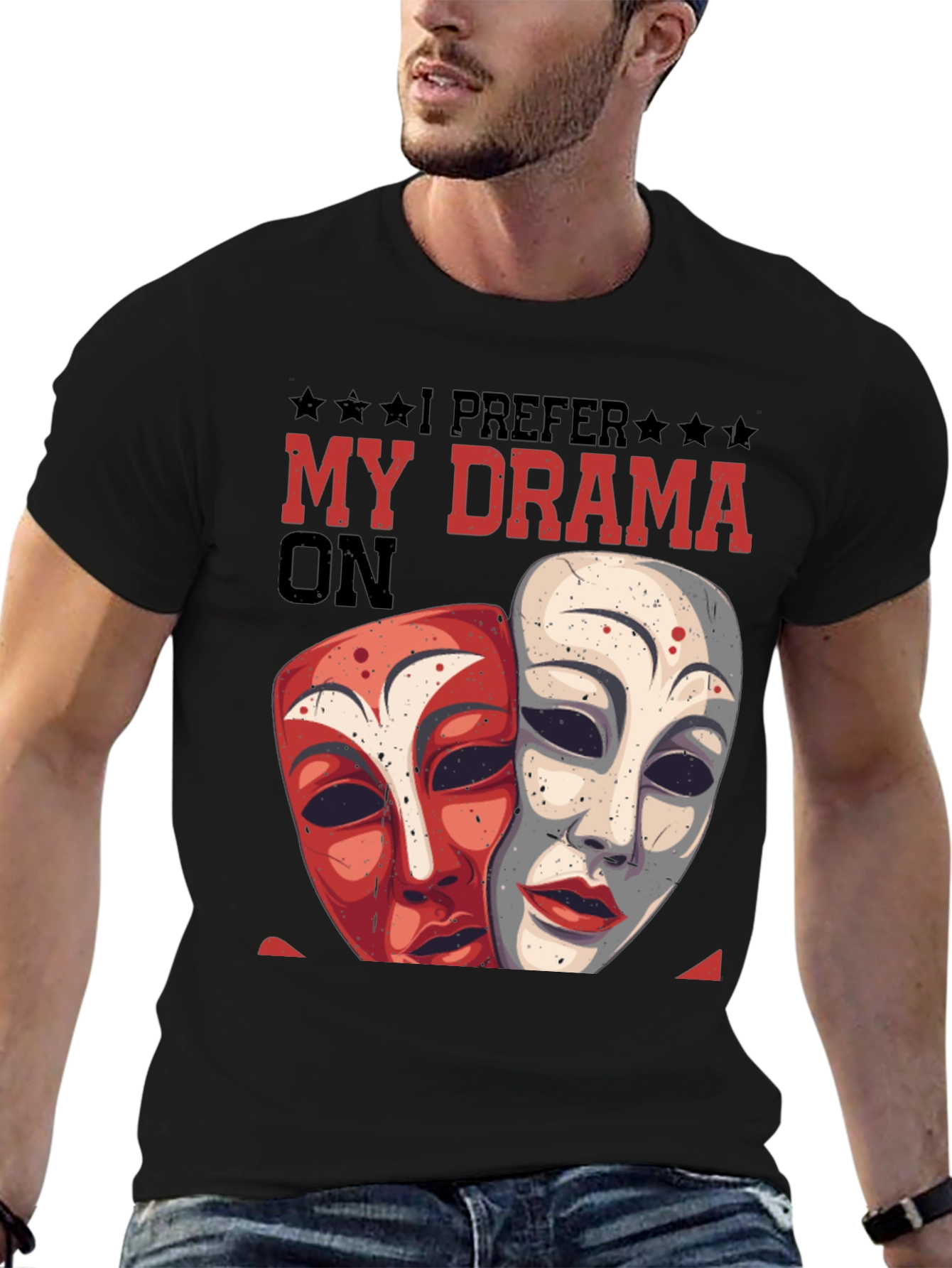 Drama Masks Graphic Tee