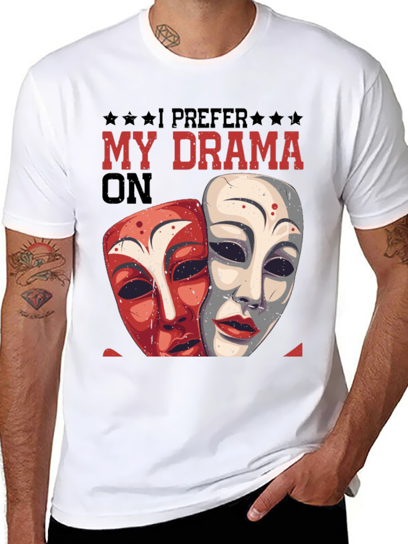 Drama Masks Graphic Tee