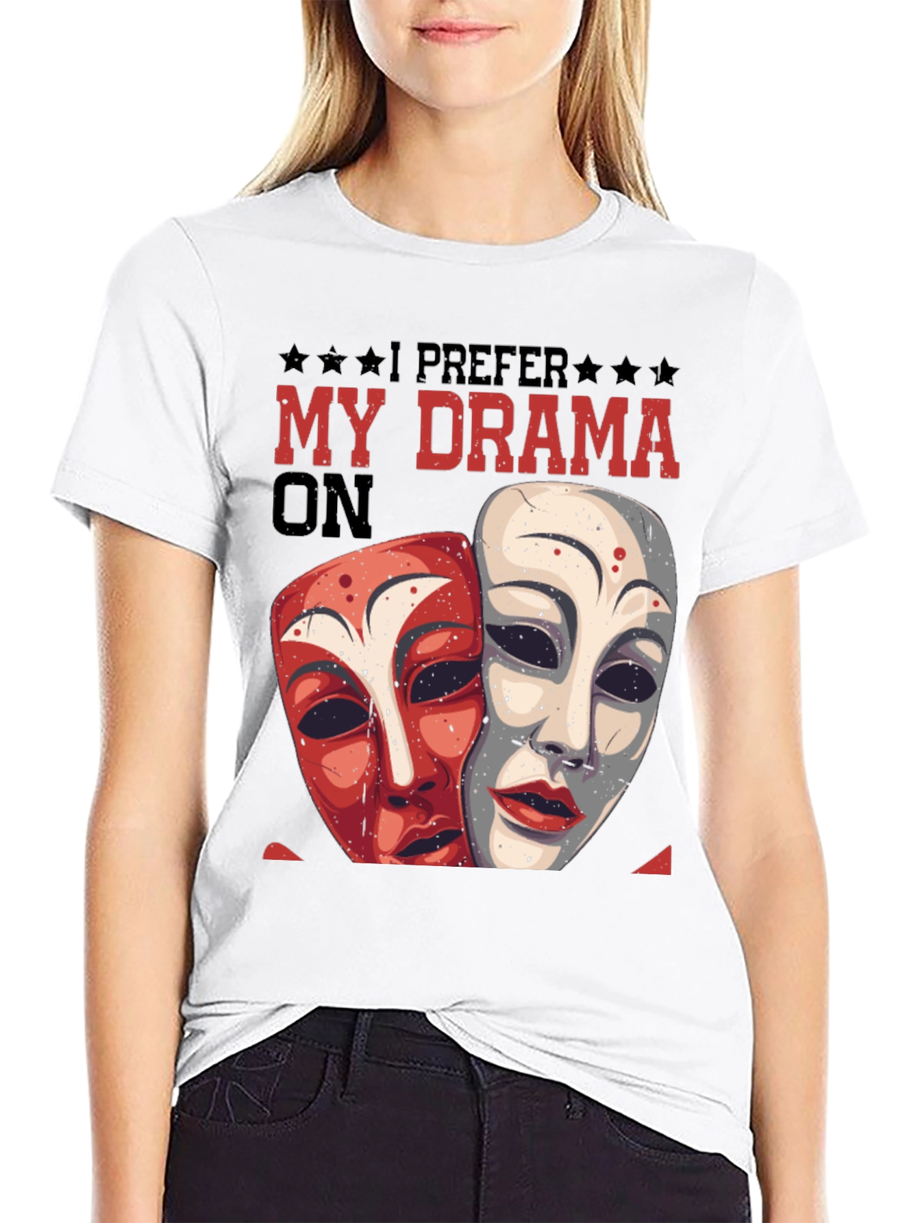 Drama Masks Graphic Tee