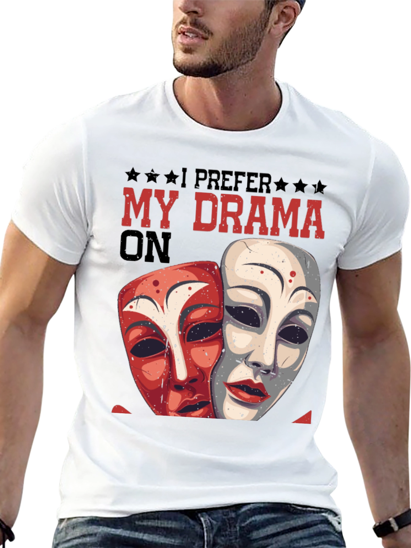 Drama Masks Graphic Tee