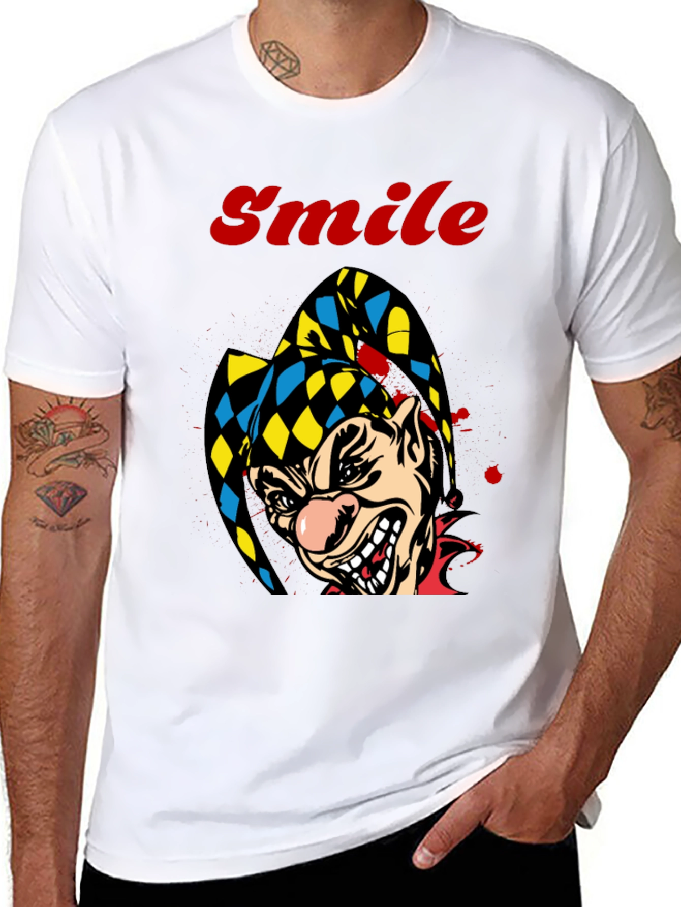 Creepy Clown Smile Graphic Tee