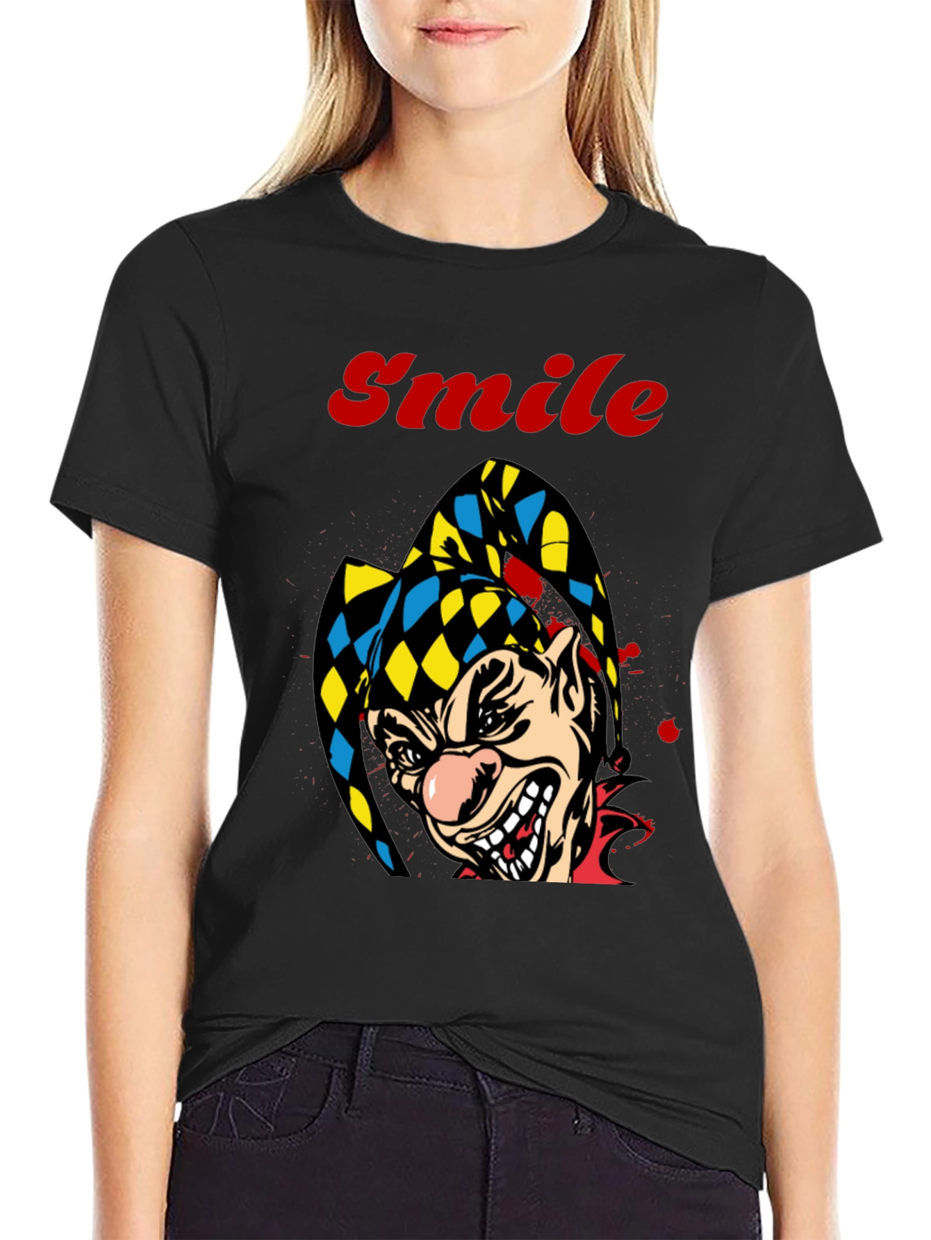 Creepy Clown Smile Graphic Tee