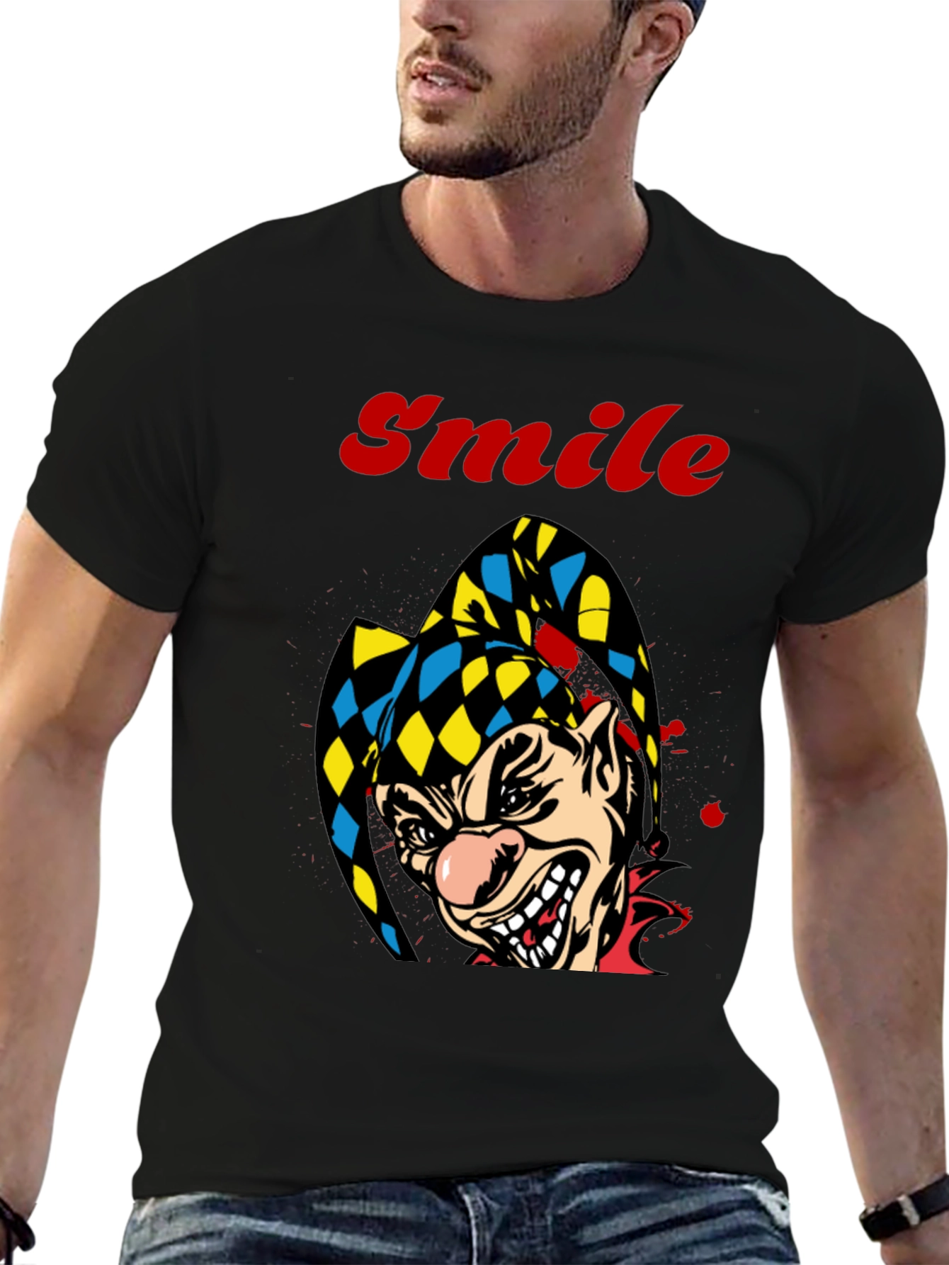 Creepy Clown Smile Graphic Tee