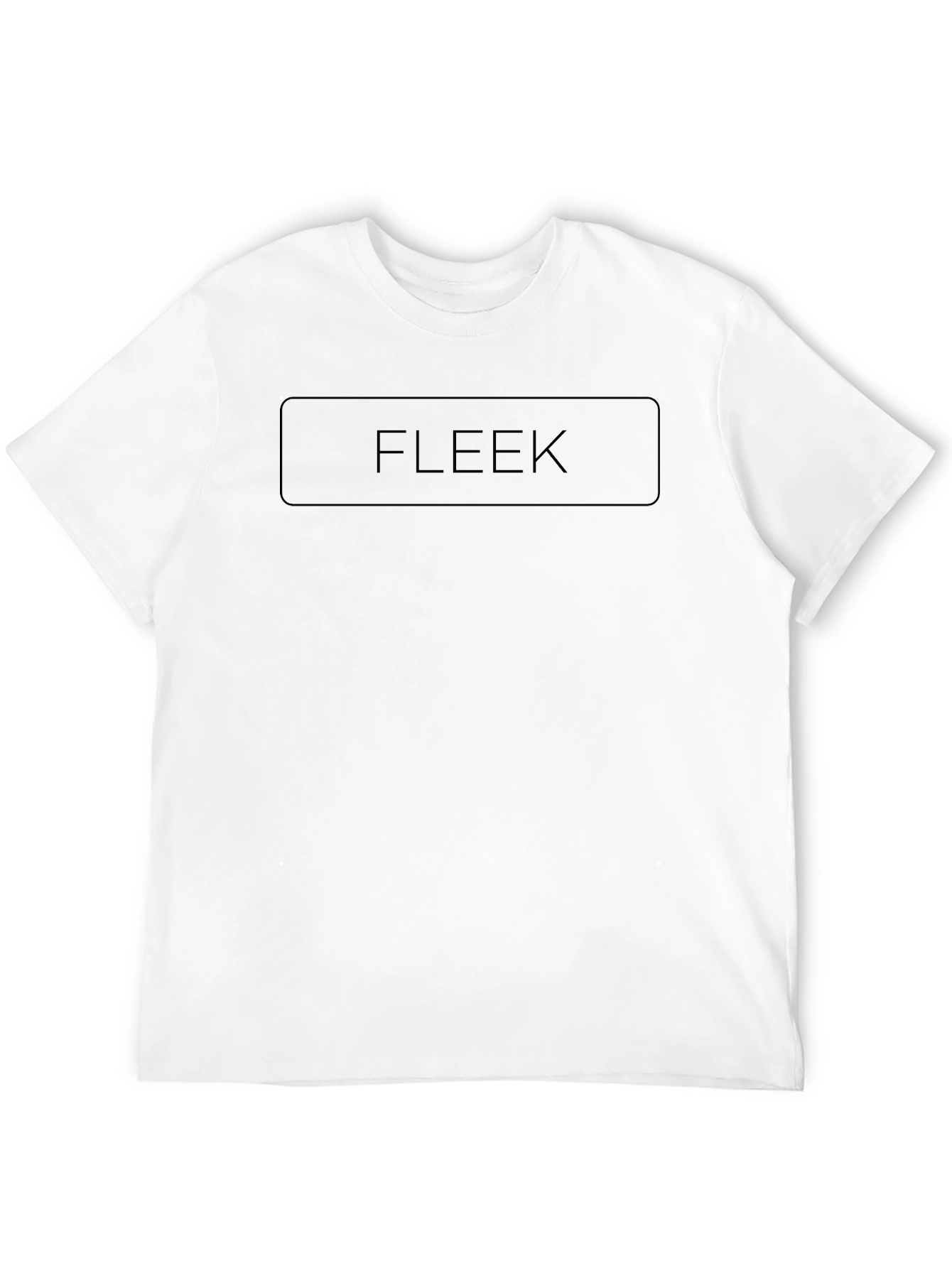 Mens Black FLEEK Graphic Crew Neck T-Shirt