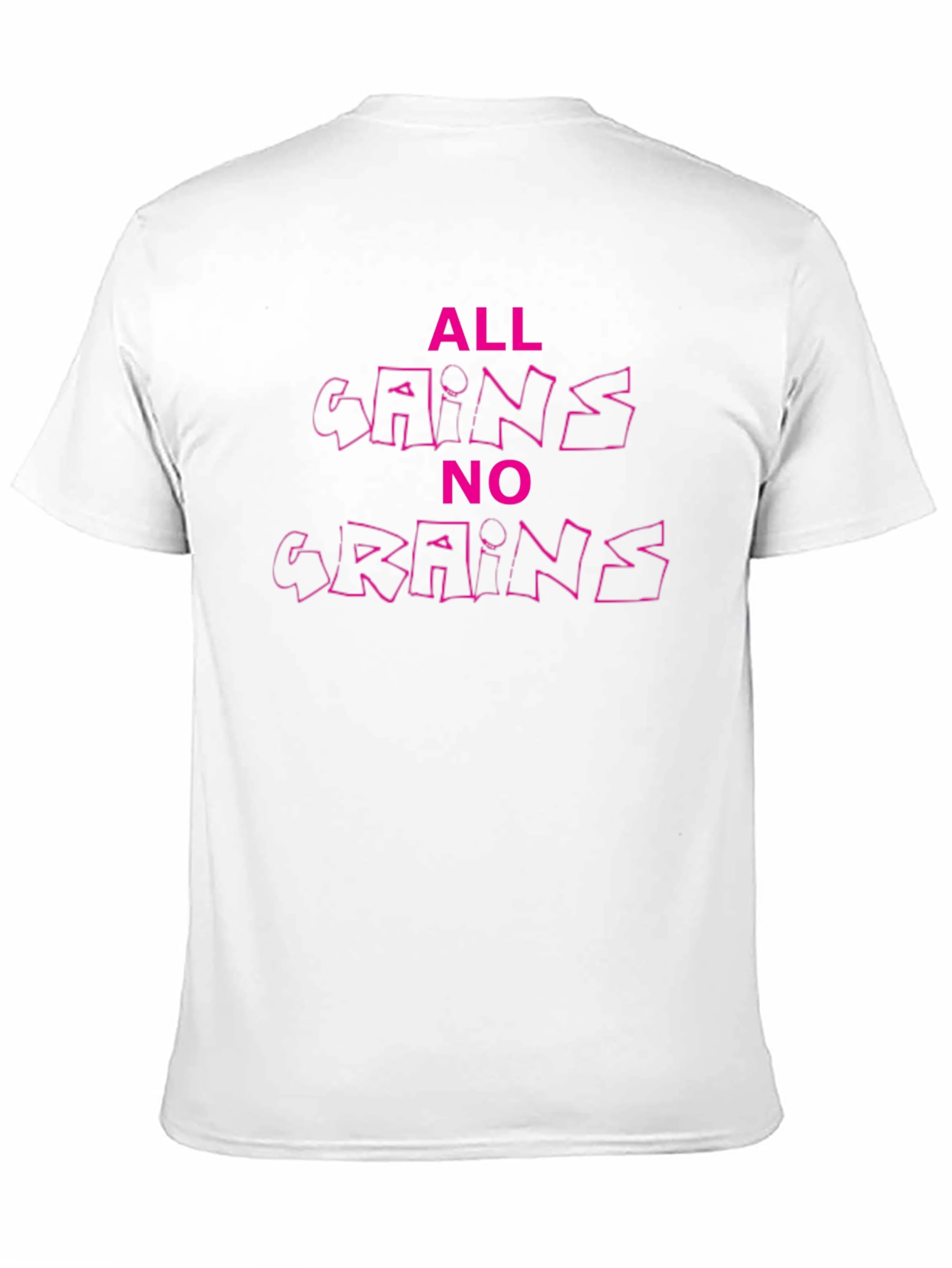 All Gains No Grains Graphic Tee - Black