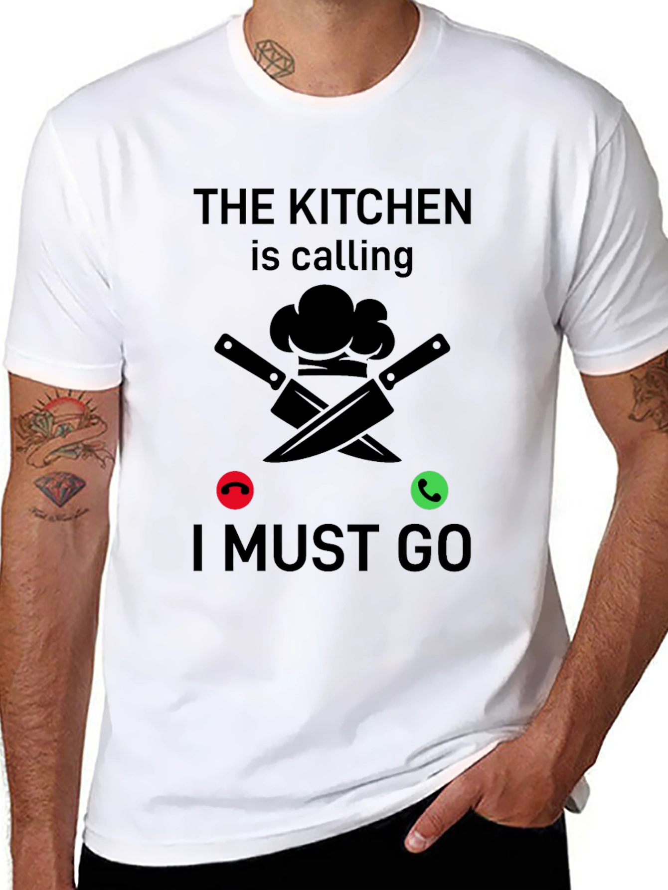 Kitchen is Calling T-Shirt - Chef Humor Tee