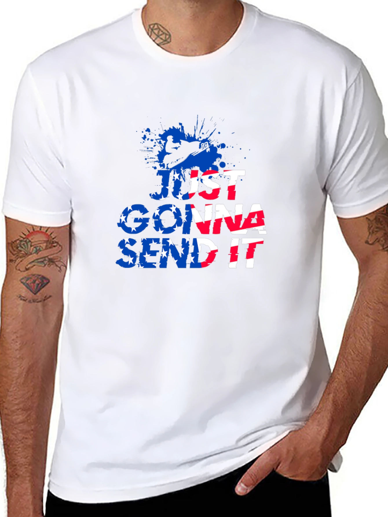 Just Gonna Send It T-Shirt - Black Graphic Tee
