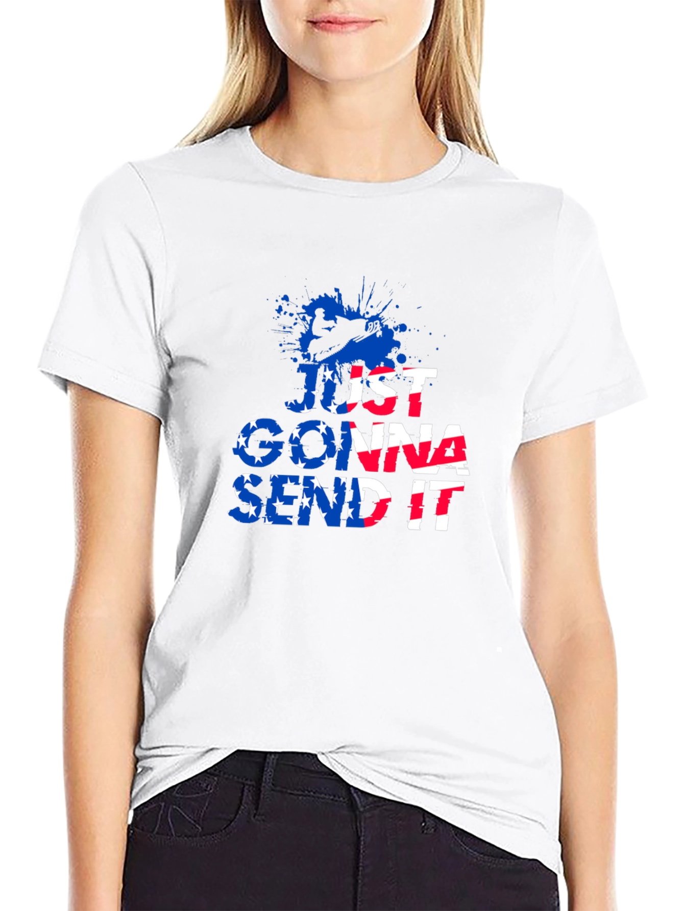 Just Gonna Send It T-Shirt - Black Graphic Tee