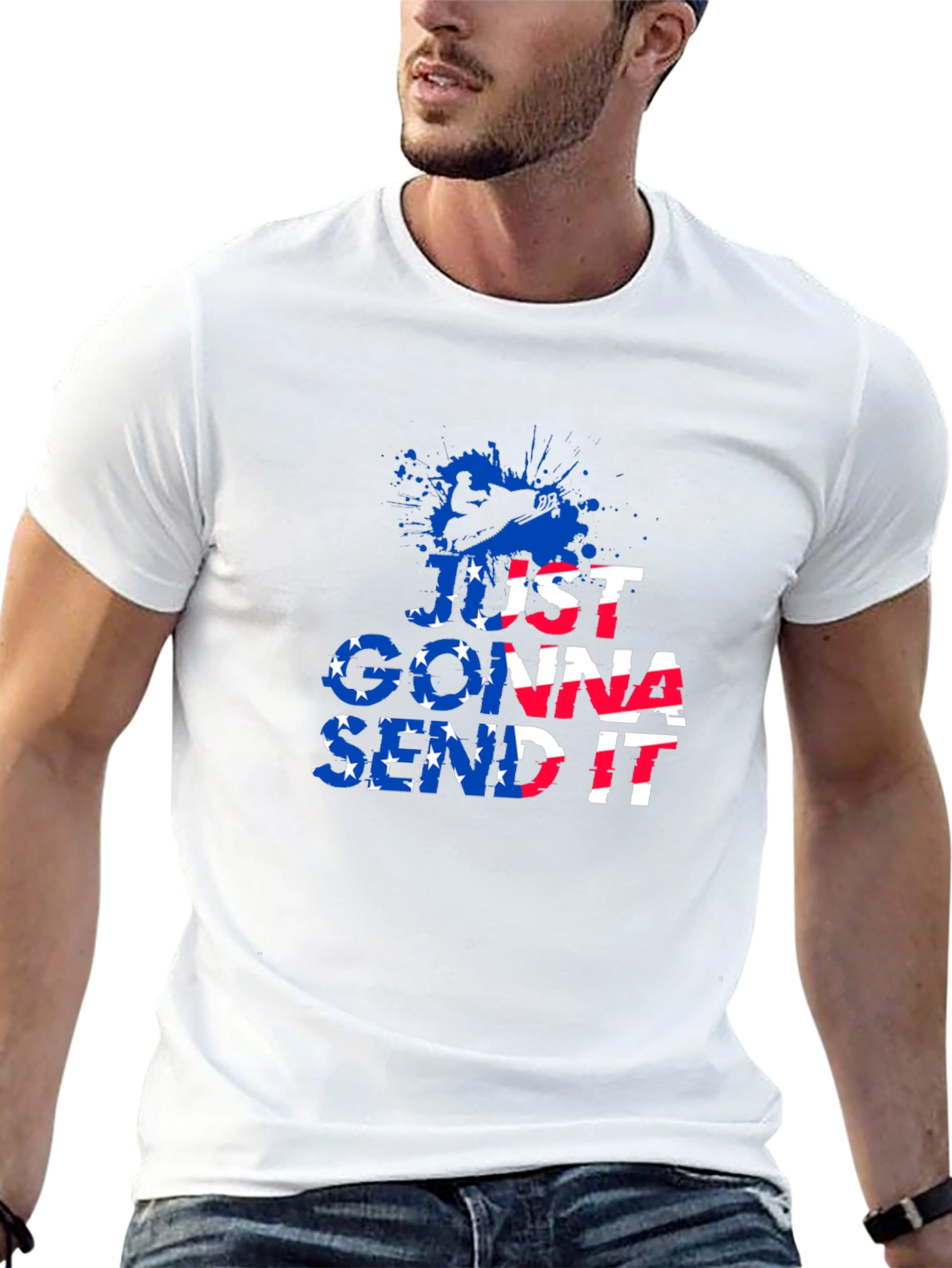 Just Gonna Send It T-Shirt - Black Graphic Tee