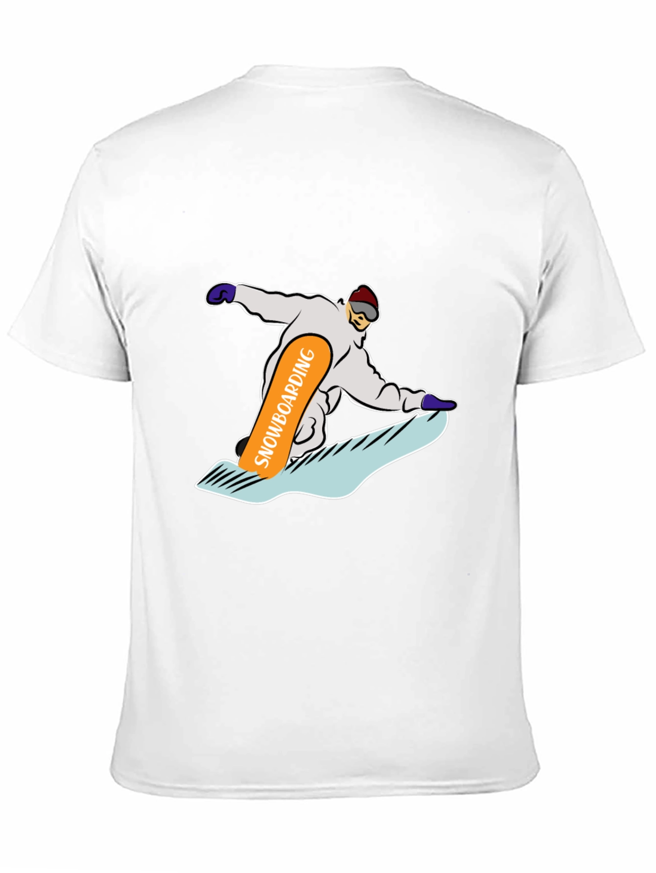 Snowboarding Graphic Tee - Cool Black T-Shirt