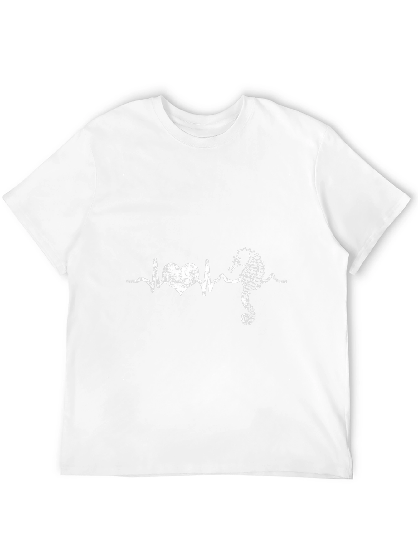 Seahorse Heartbeat Tee - Stylish Graphic T-Shirt