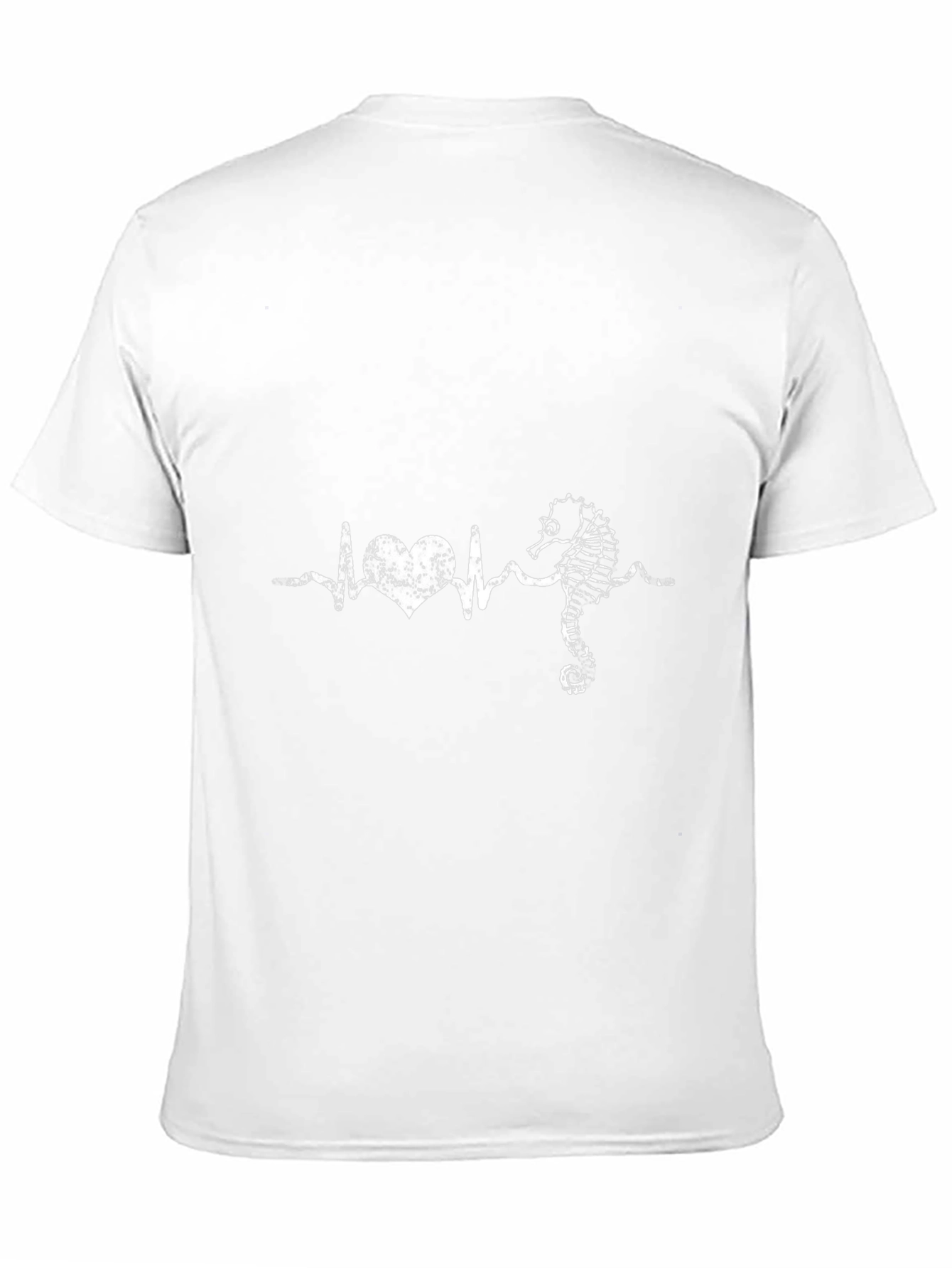 Seahorse Heartbeat Tee - Stylish Graphic T-Shirt