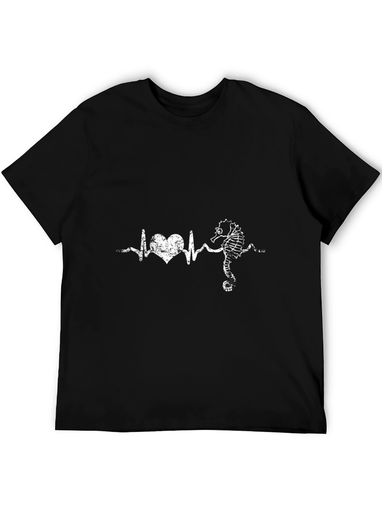 Seahorse Heartbeat Tee - Stylish Graphic T-Shirt