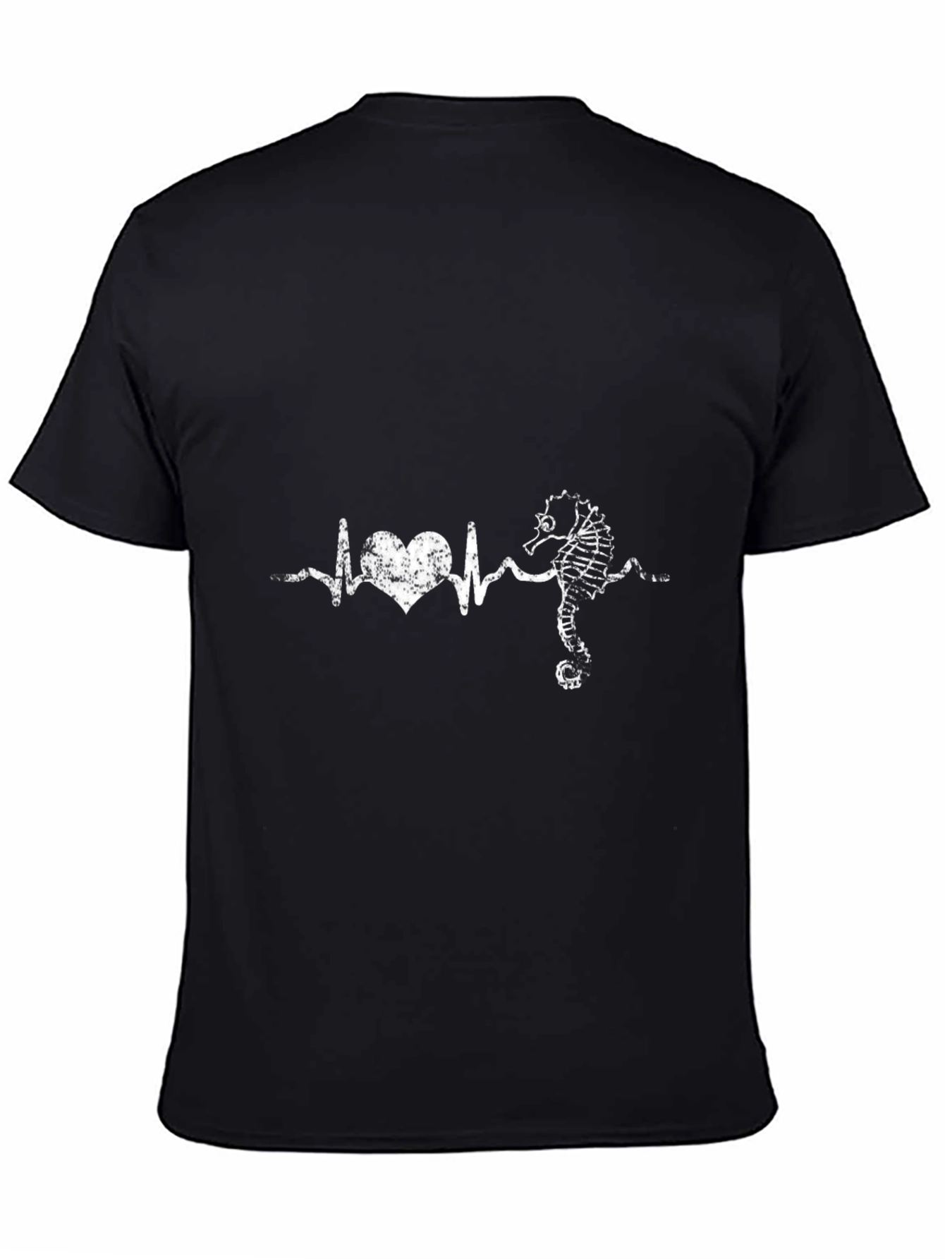 Seahorse Heartbeat Tee - Stylish Graphic T-Shirt