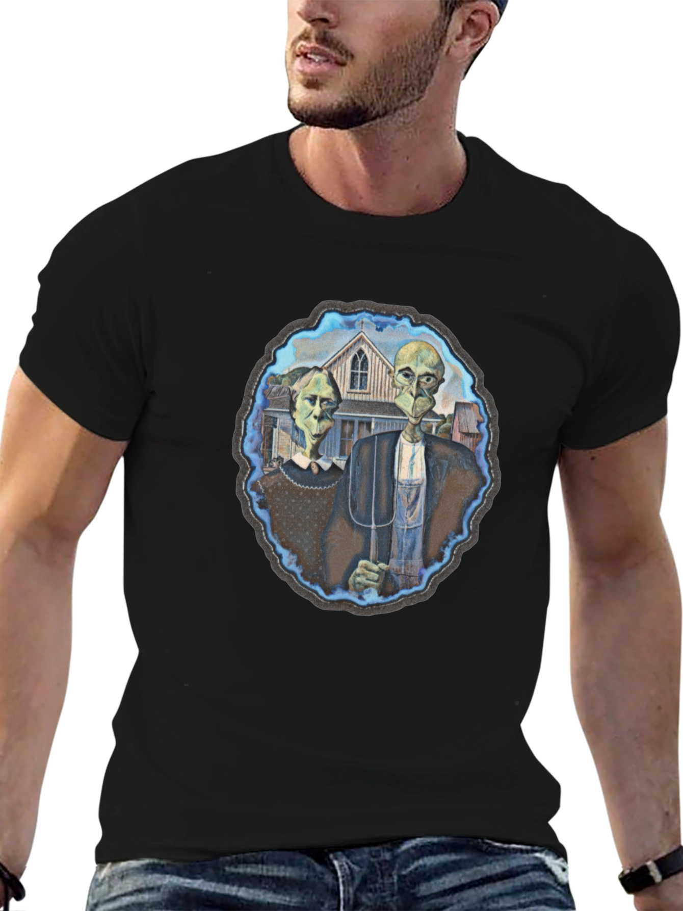 American Gothic Alien T-Shirt