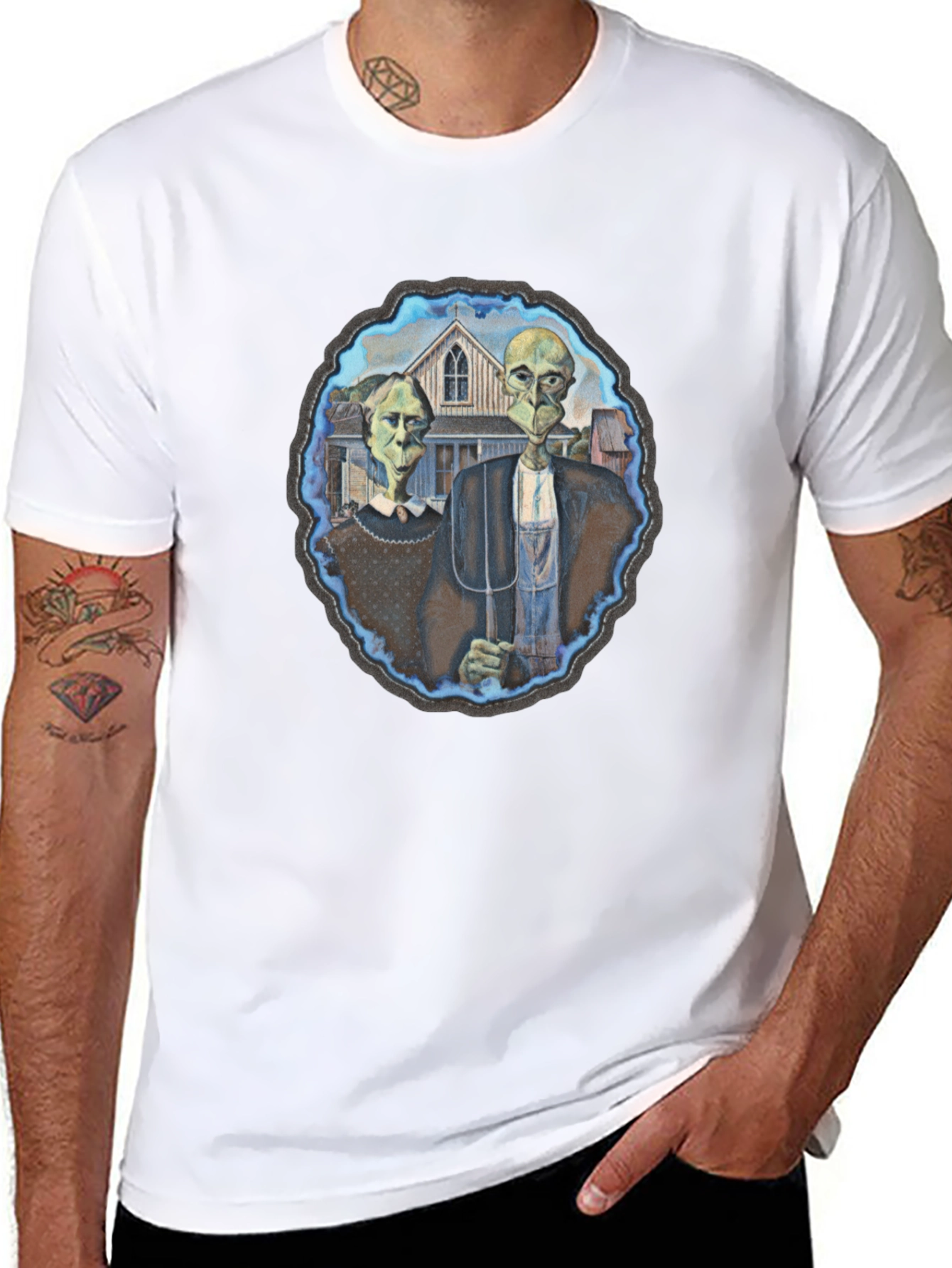 American Gothic Alien T-Shirt