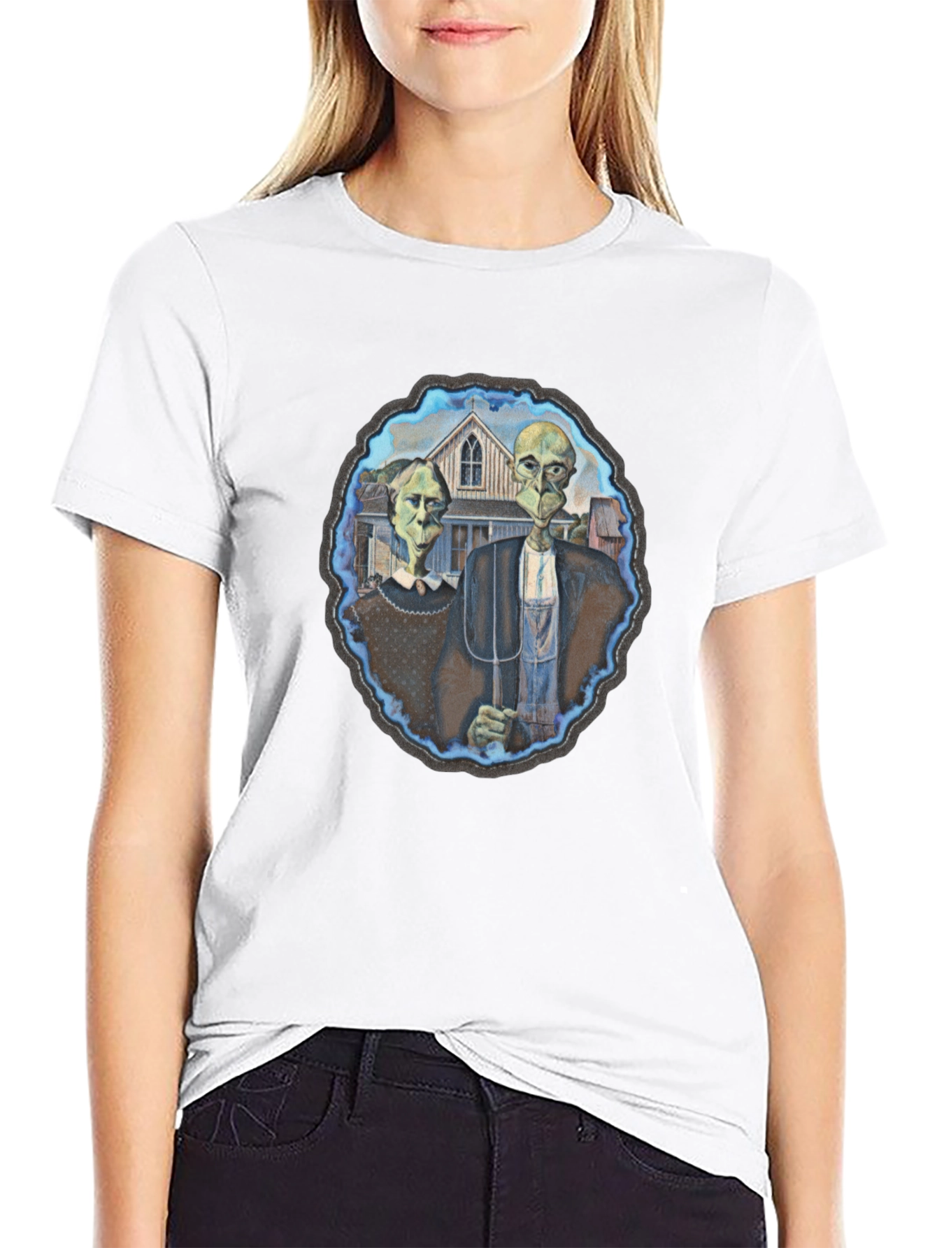 American Gothic Alien T-Shirt