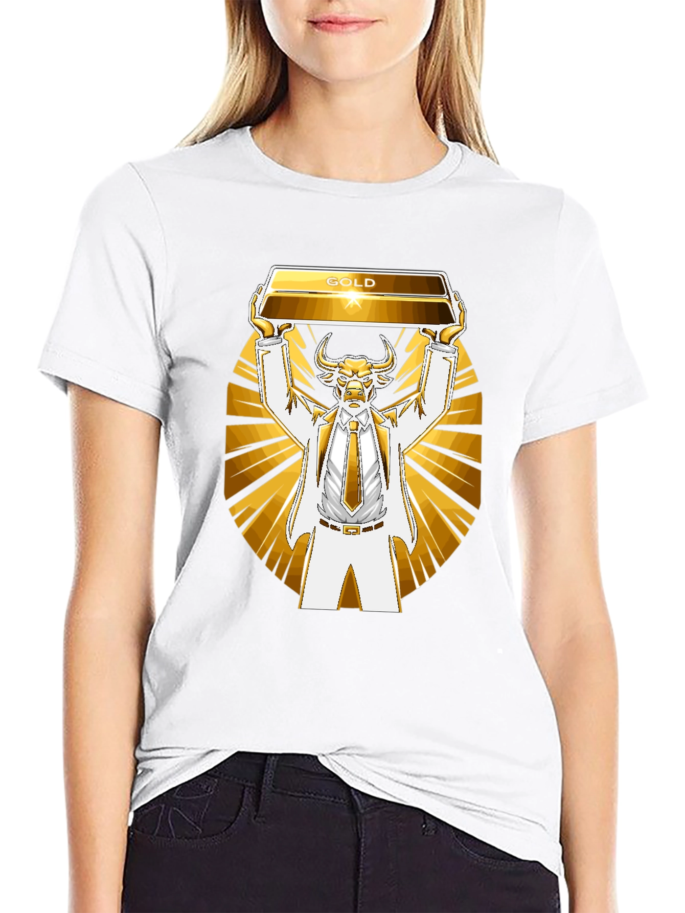 Gold Bull T-Shirt - Investing Humor Tee