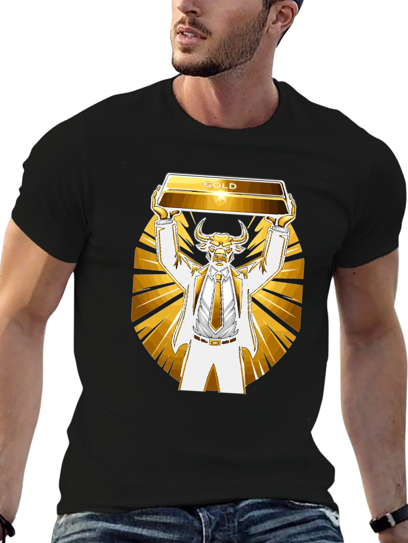 Gold Bull T-Shirt - Investing Humor Tee
