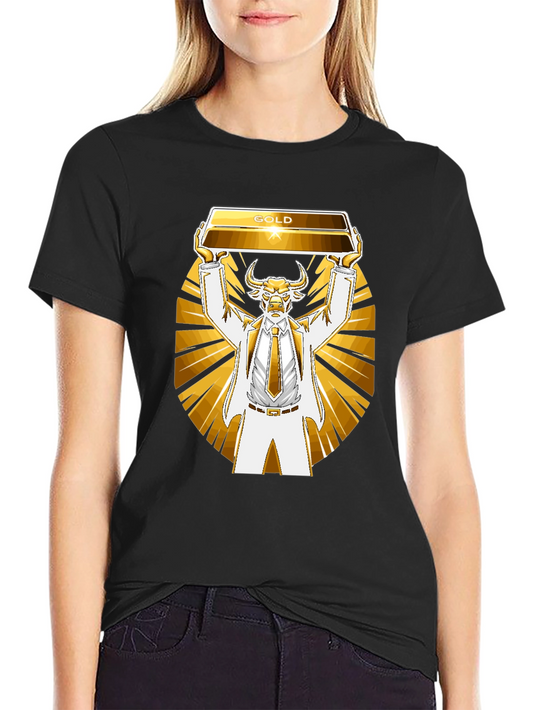 Gold Bull T-Shirt - Investing Humor Tee