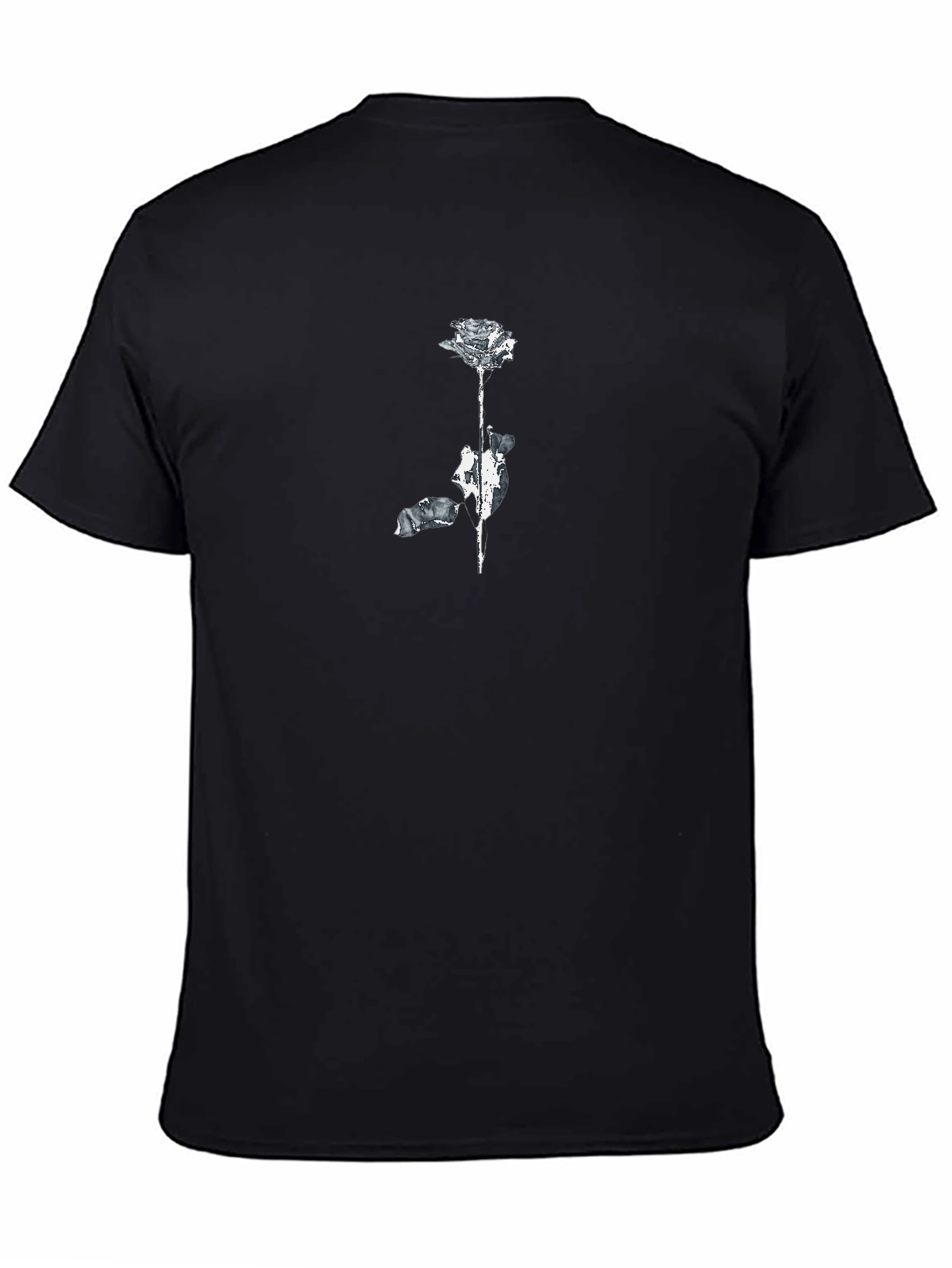 Abstract Rose Graphic T-Shirt