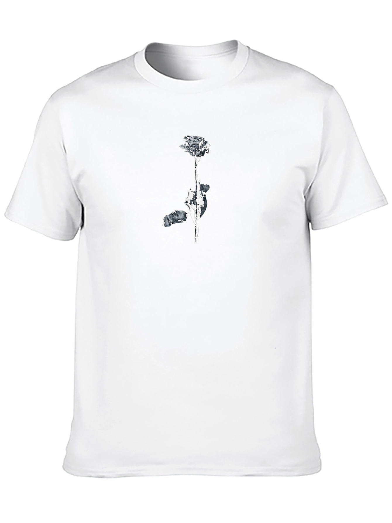 Abstract Rose Graphic T-Shirt