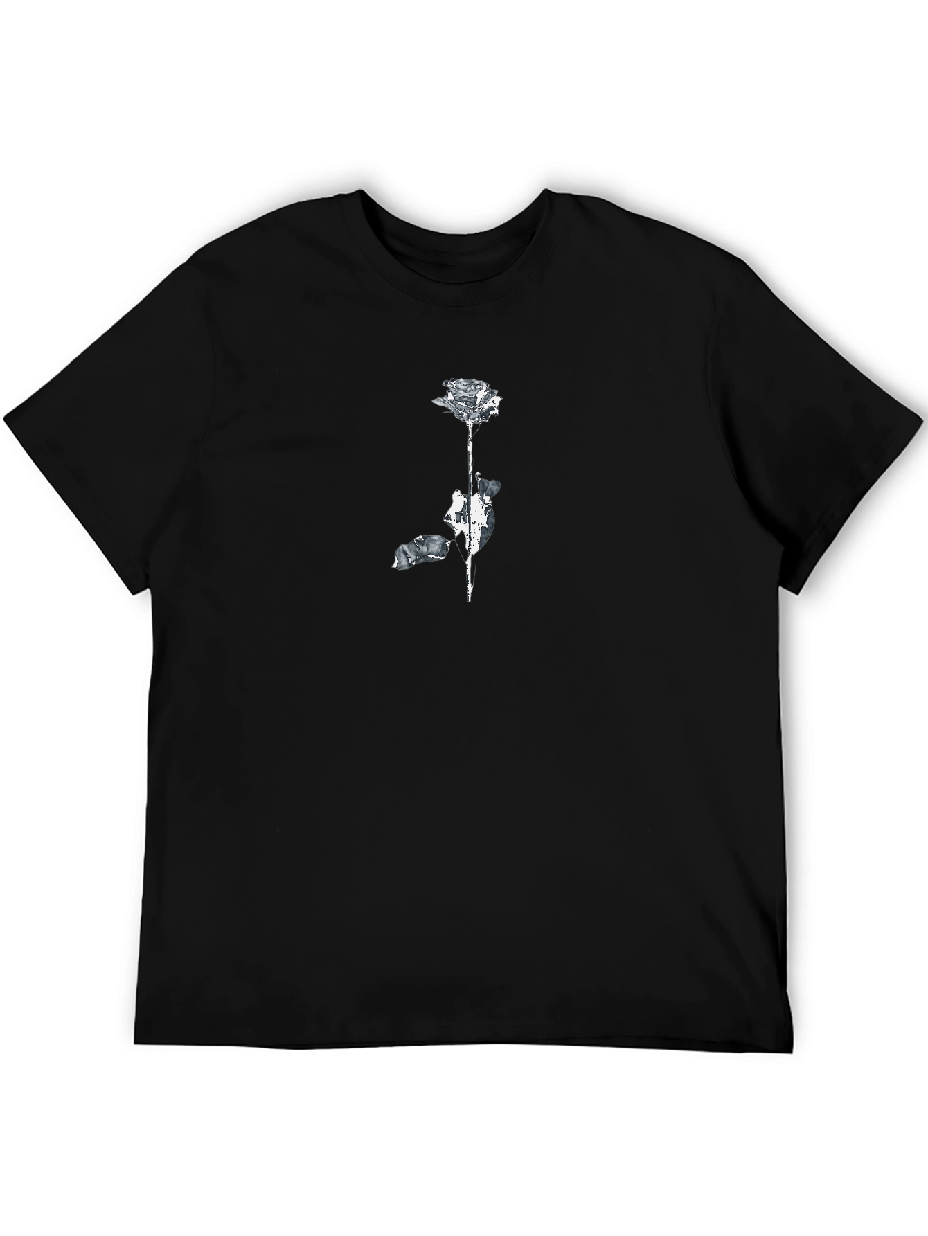 Abstract Rose Graphic T-Shirt
