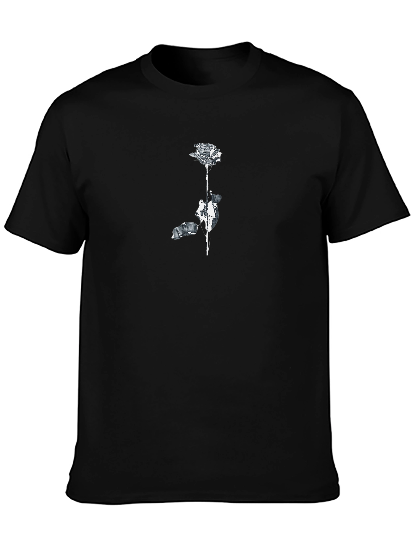 Abstract Rose Graphic T-Shirt