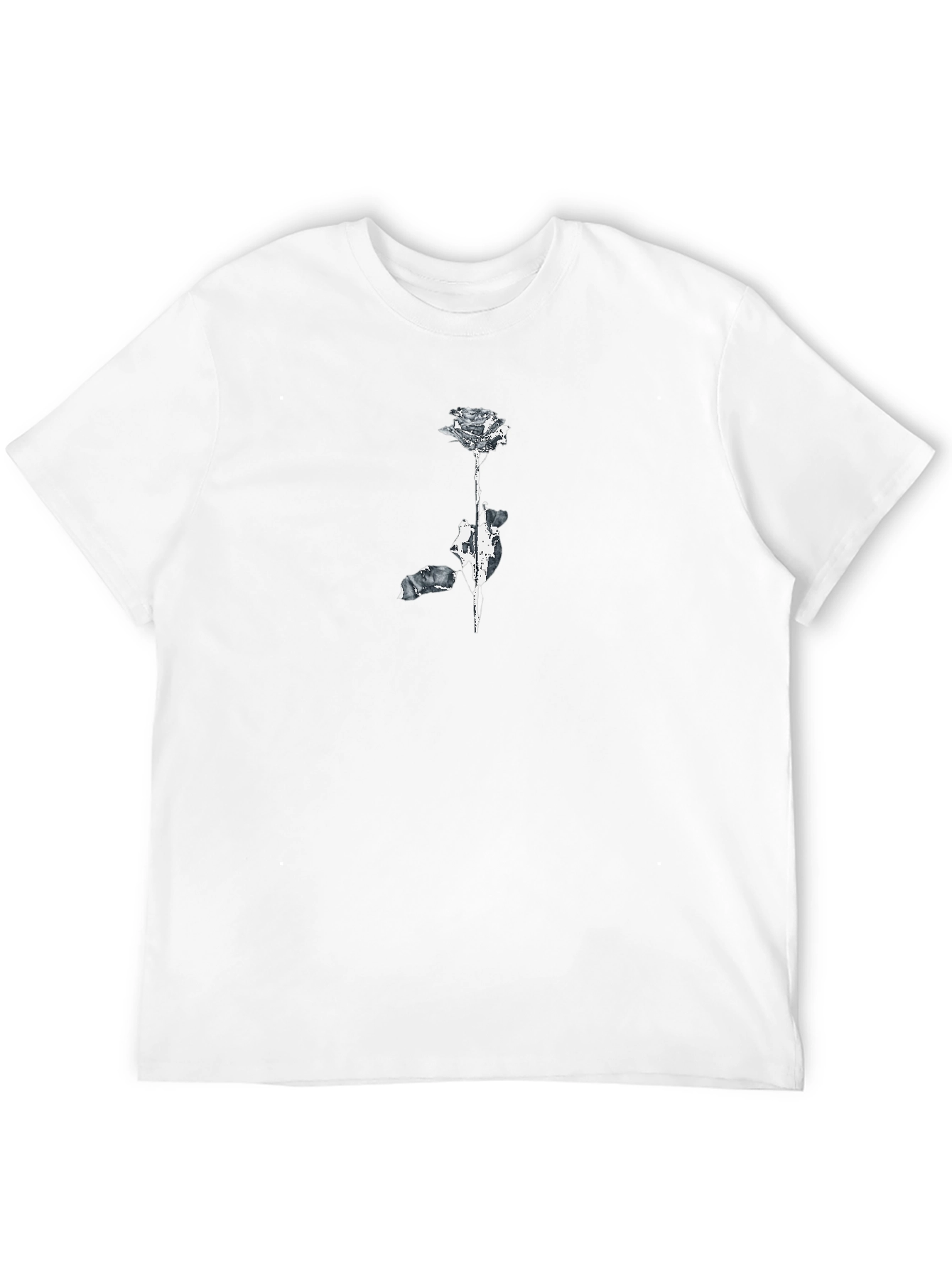 Abstract Rose Graphic T-Shirt