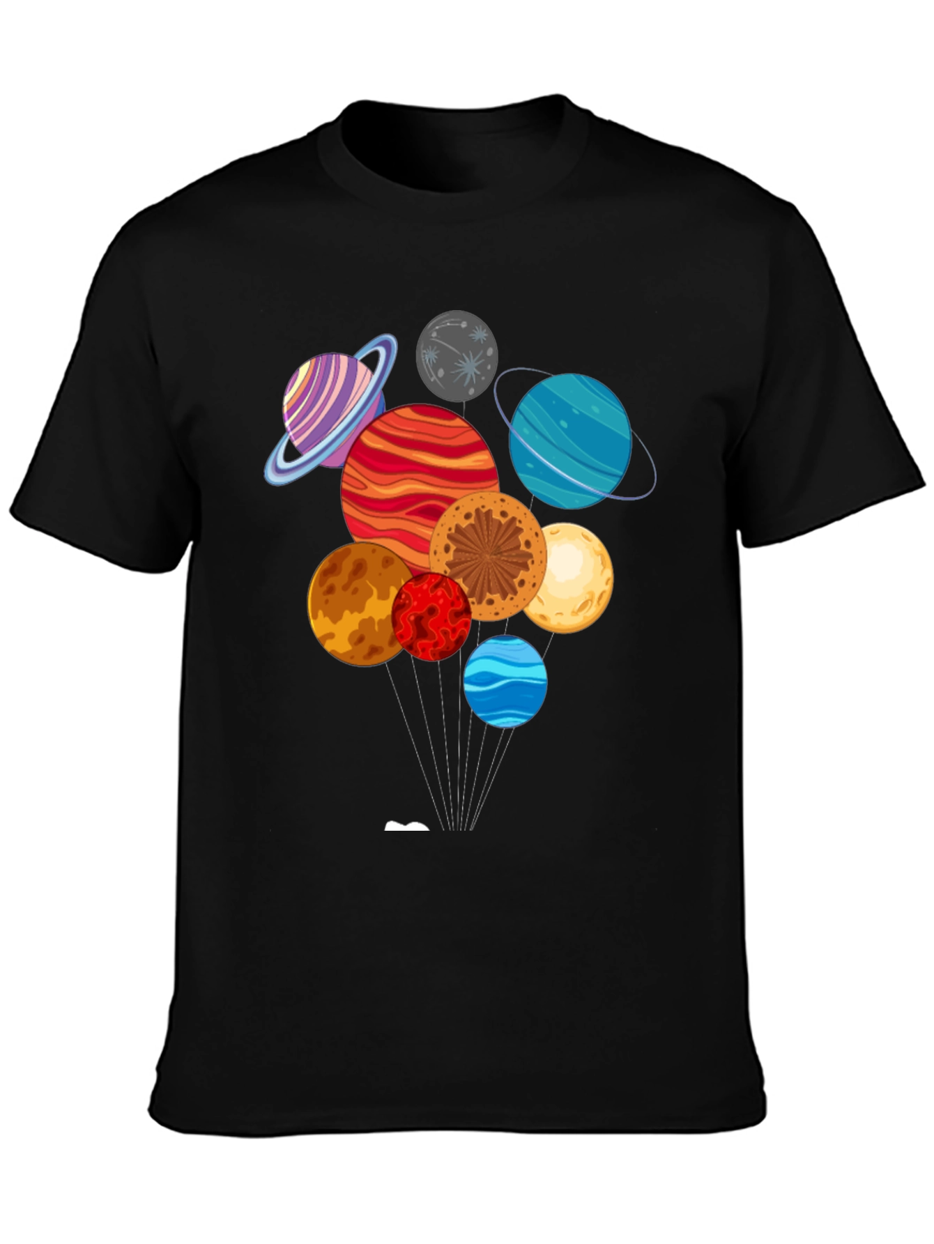 Planets Graphic Print Tee | Cosmic Style