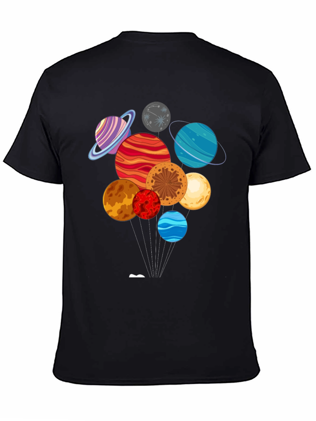 Planets Graphic Print Tee | Cosmic Style