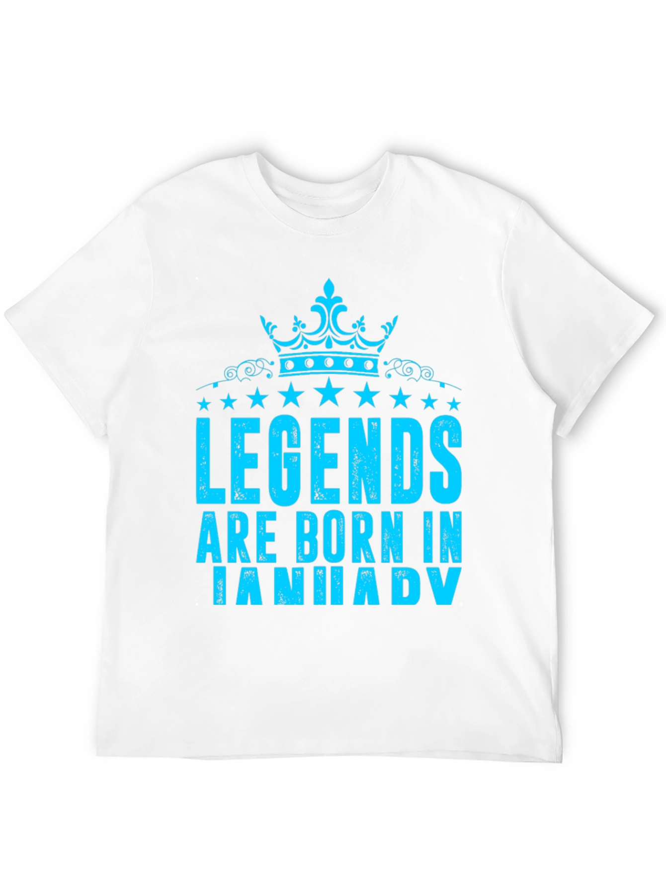 Legends Are Born in January Black T-Shirt