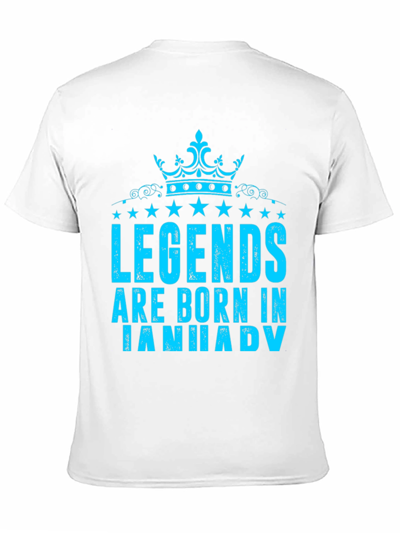 Legends Are Born in January Black T-Shirt