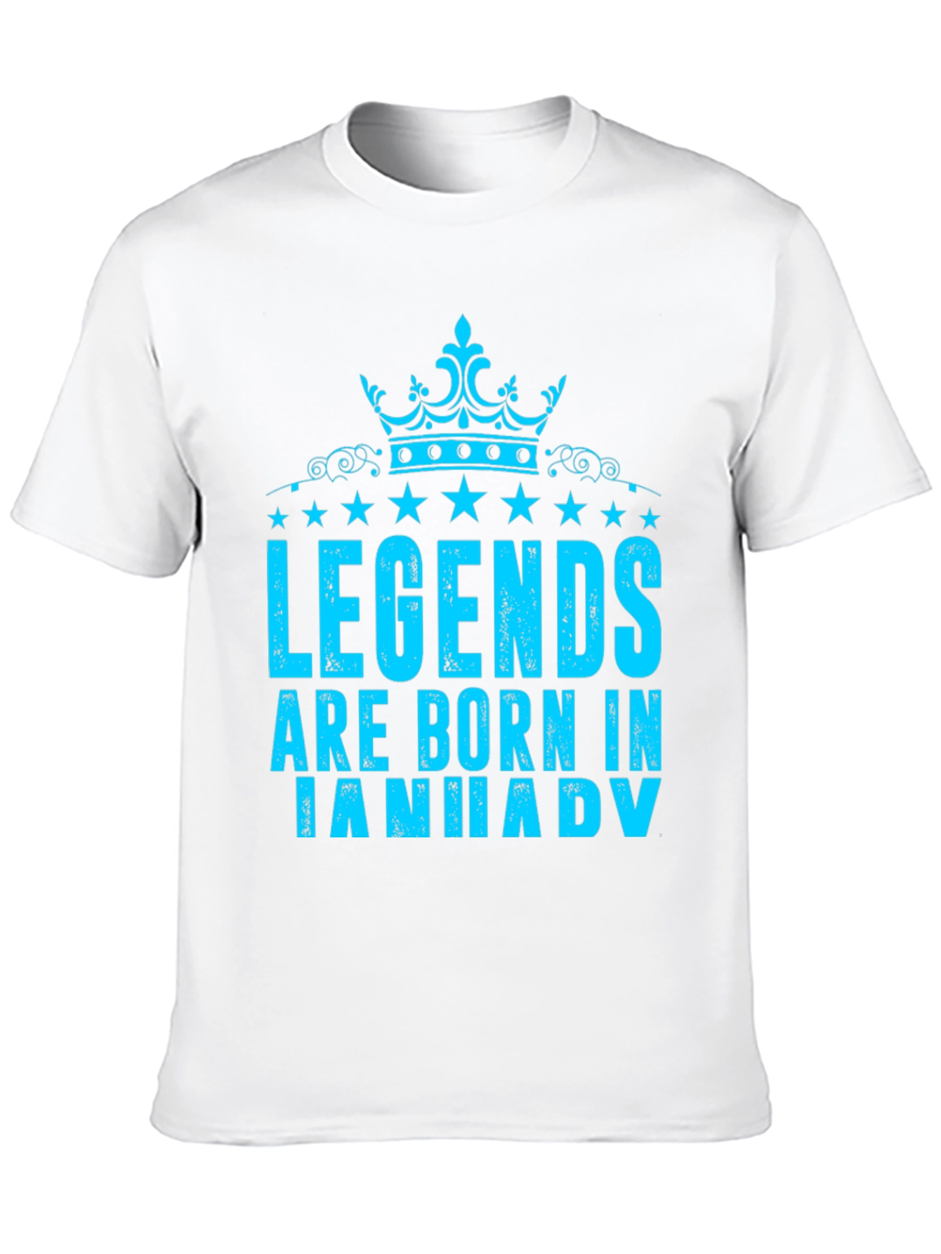Legends Are Born in January Black T-Shirt