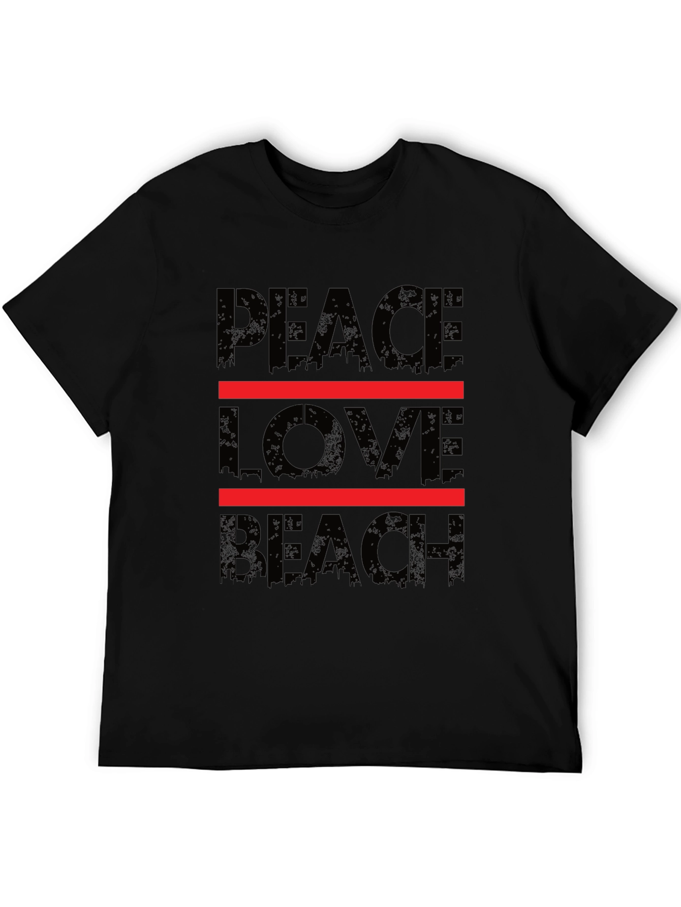 Peace Love Beach Graphic T-Shirt