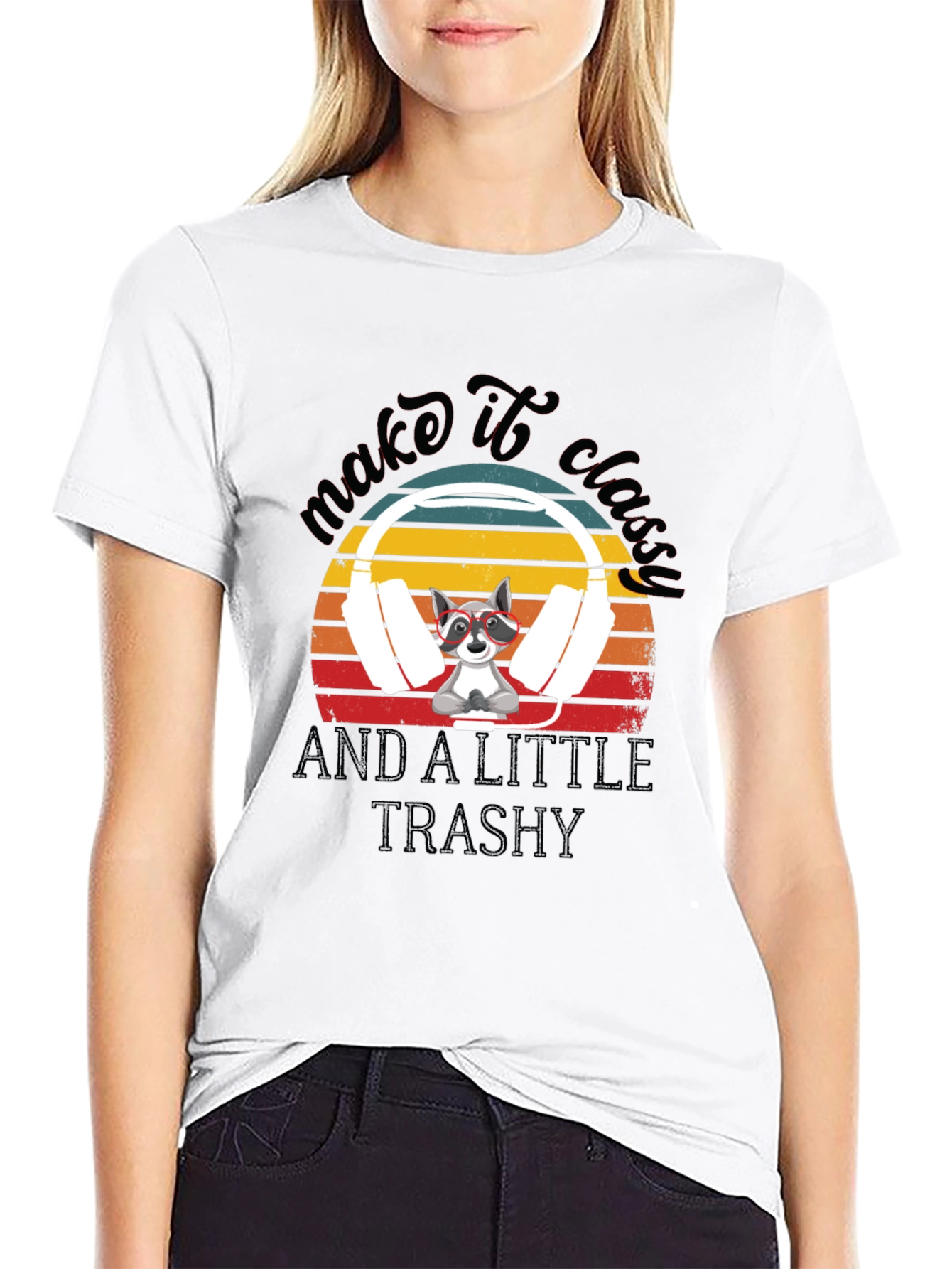Make It Classy Raccoon Graphic Tee