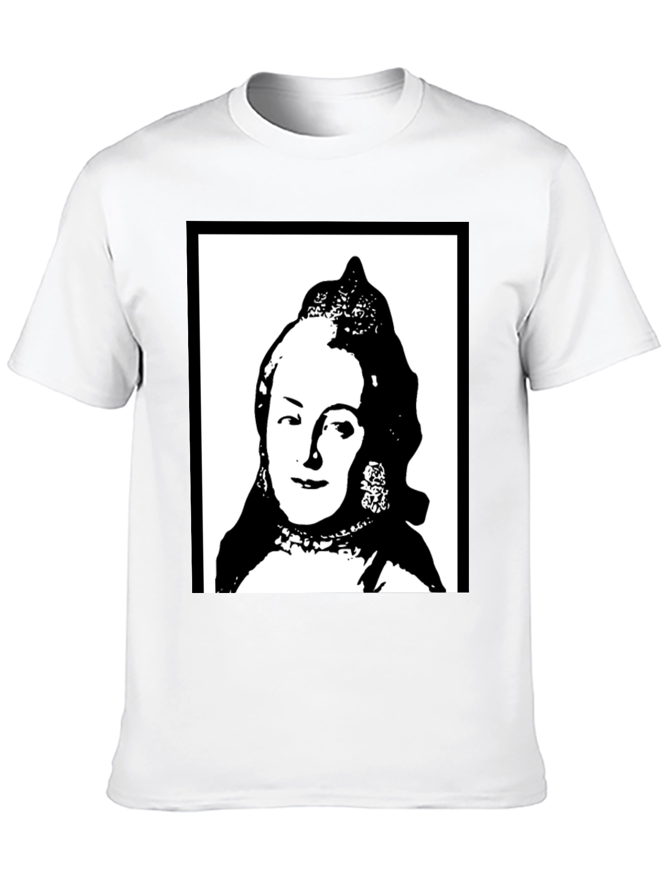 Silhouette Portrait Graphic Tee - Black