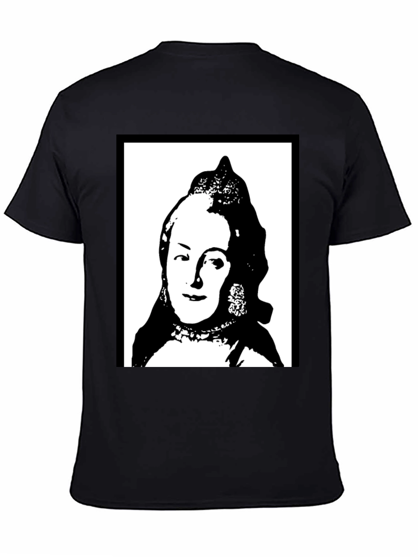 Silhouette Portrait Graphic Tee - Black