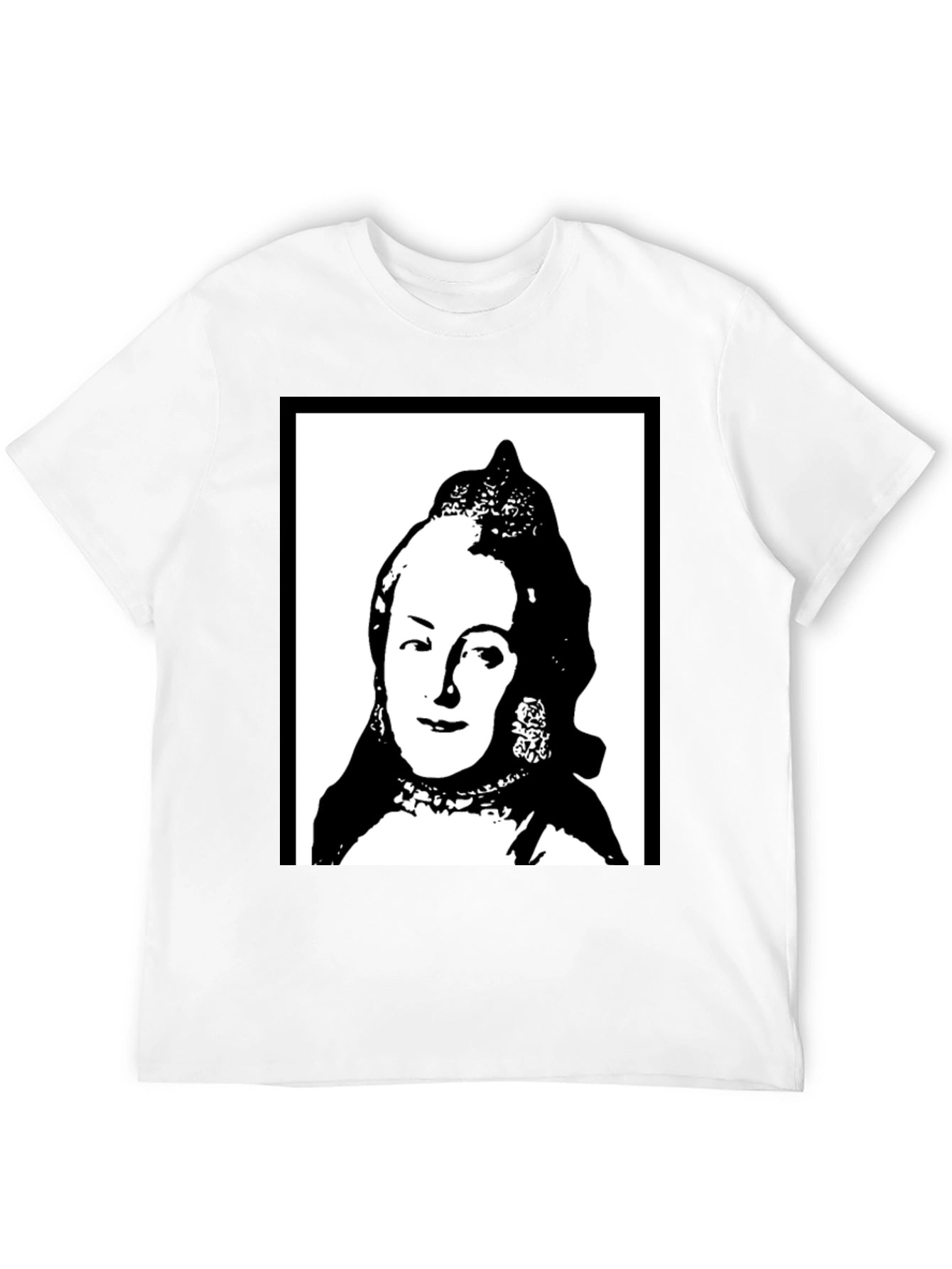 Silhouette Portrait Graphic Tee - Black
