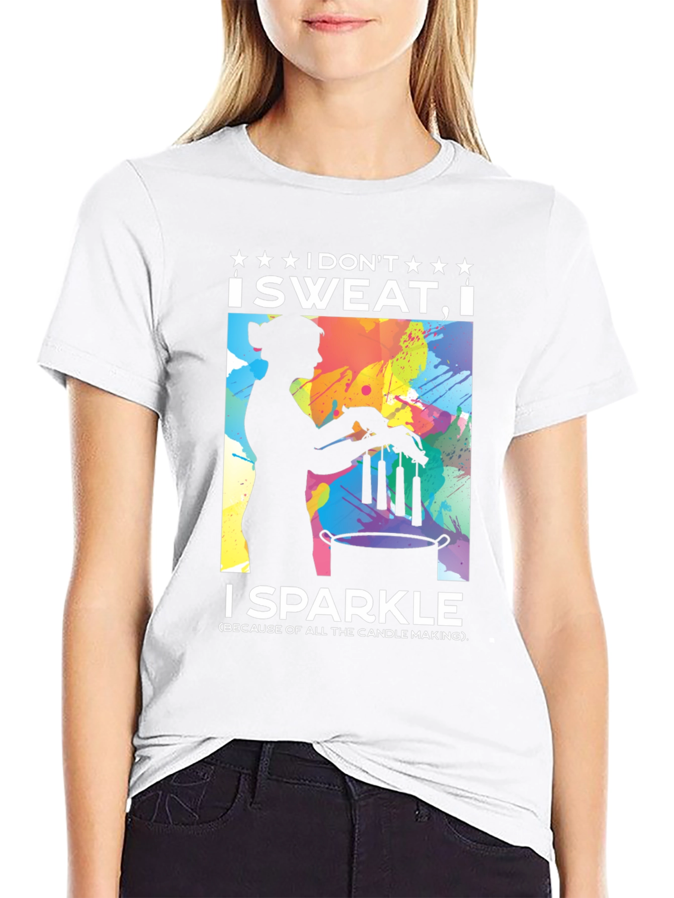 I Dont Sweat I Sparkle Candle Making T-Shirt