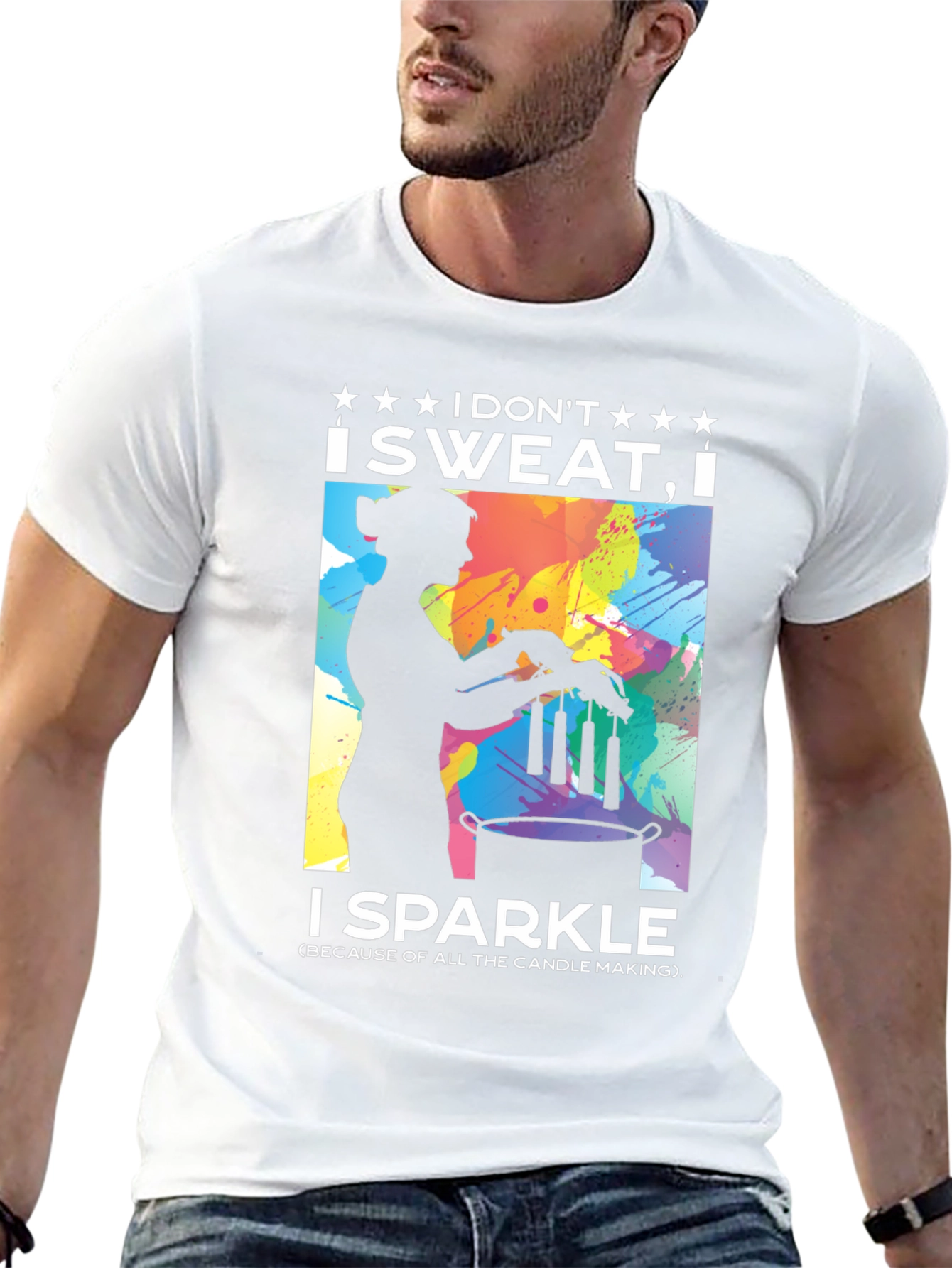 I Dont Sweat I Sparkle Candle Making T-Shirt