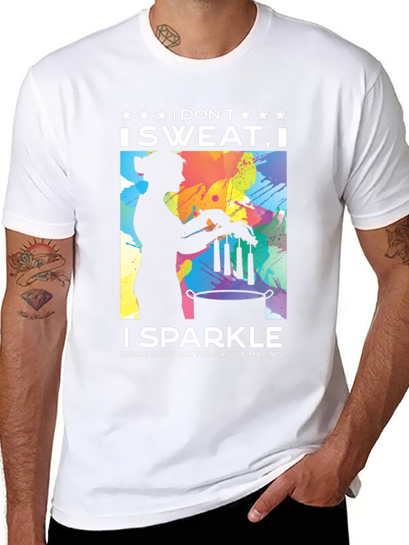 I Dont Sweat I Sparkle Candle Making T-Shirt