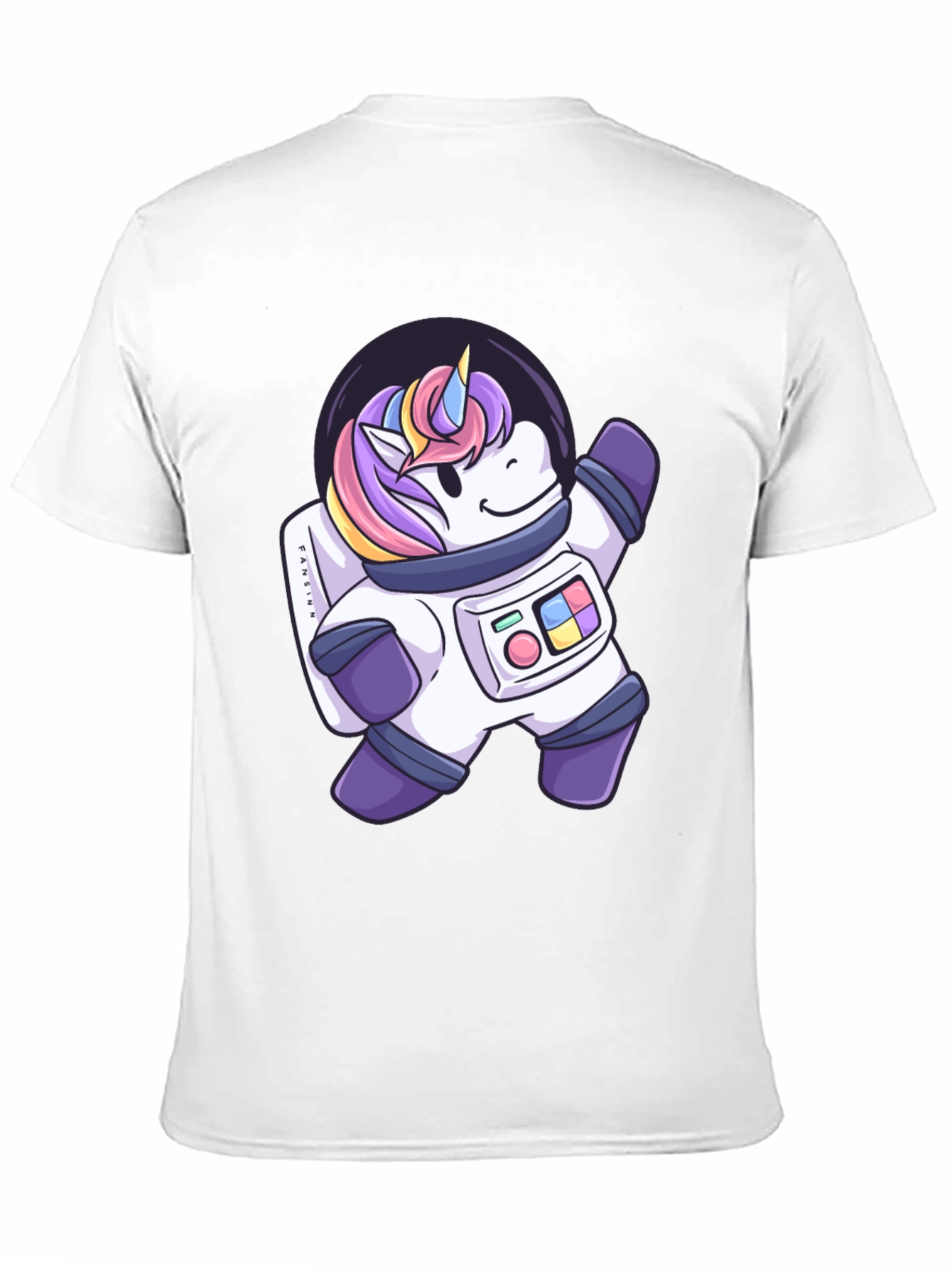 Astronaut Unicorn Graphic T-Shirt - Black