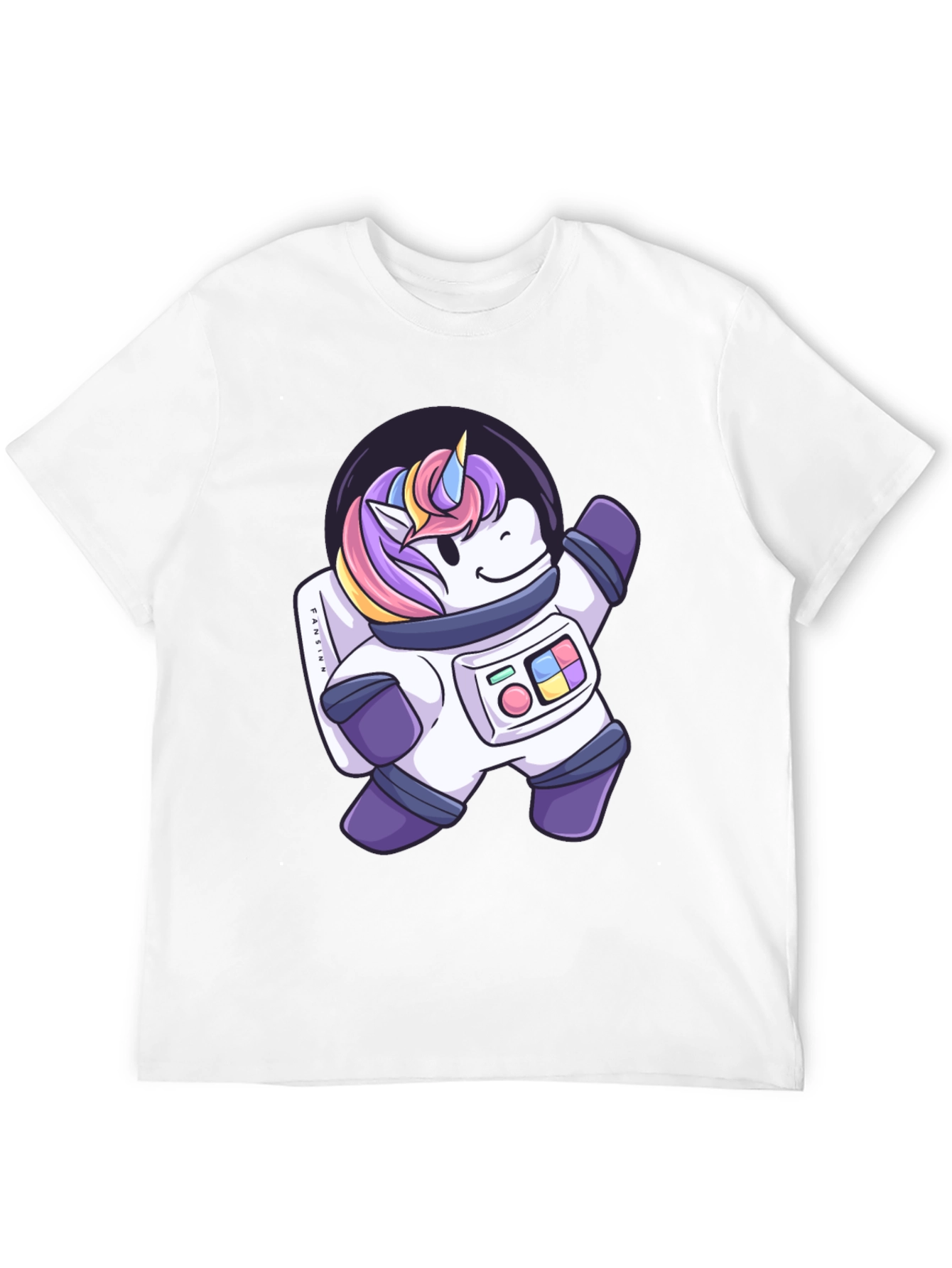 Astronaut Unicorn Graphic T-Shirt - Black