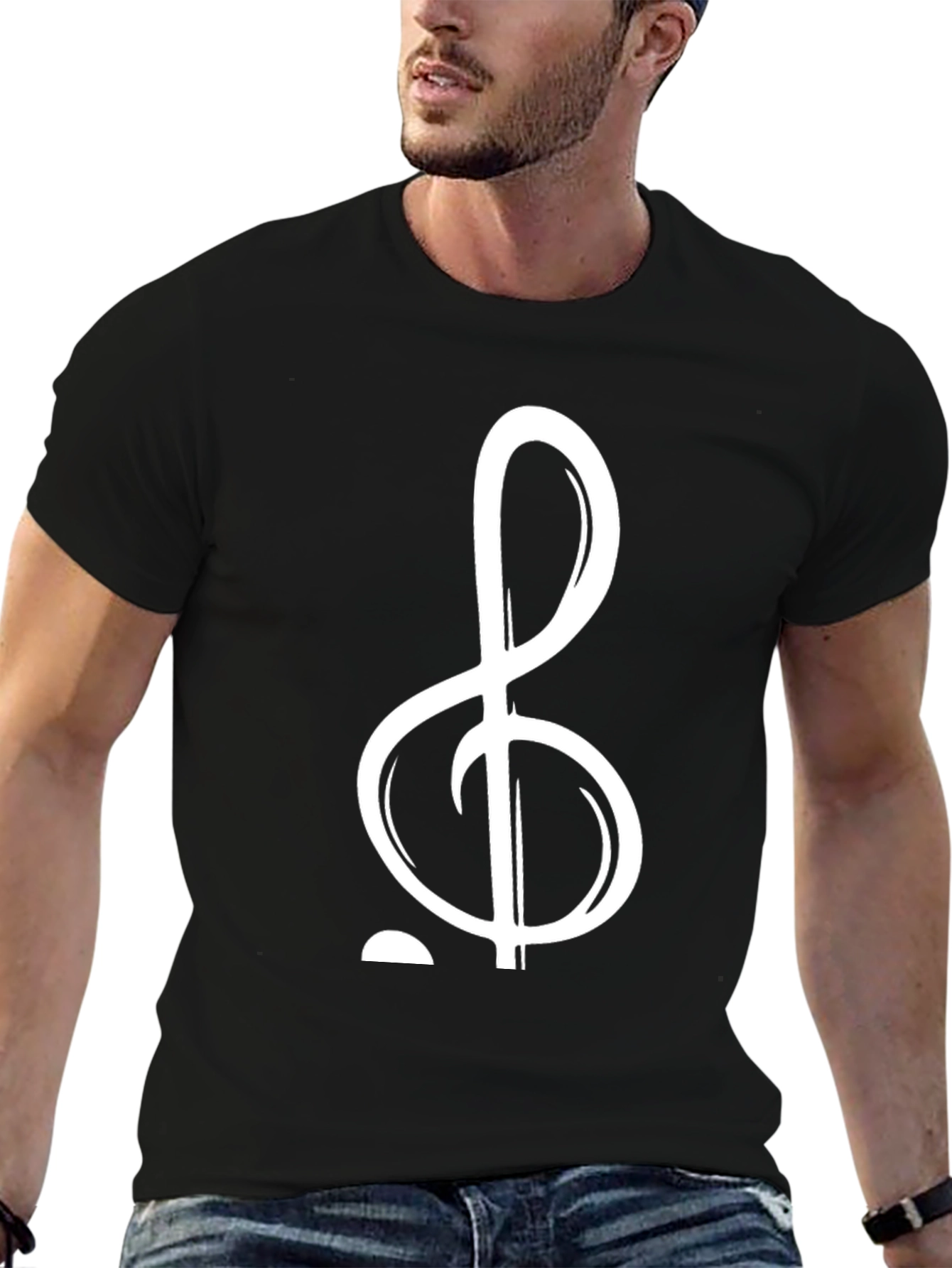 Treble Clef Graphic Tee - Music Lovers Shirt