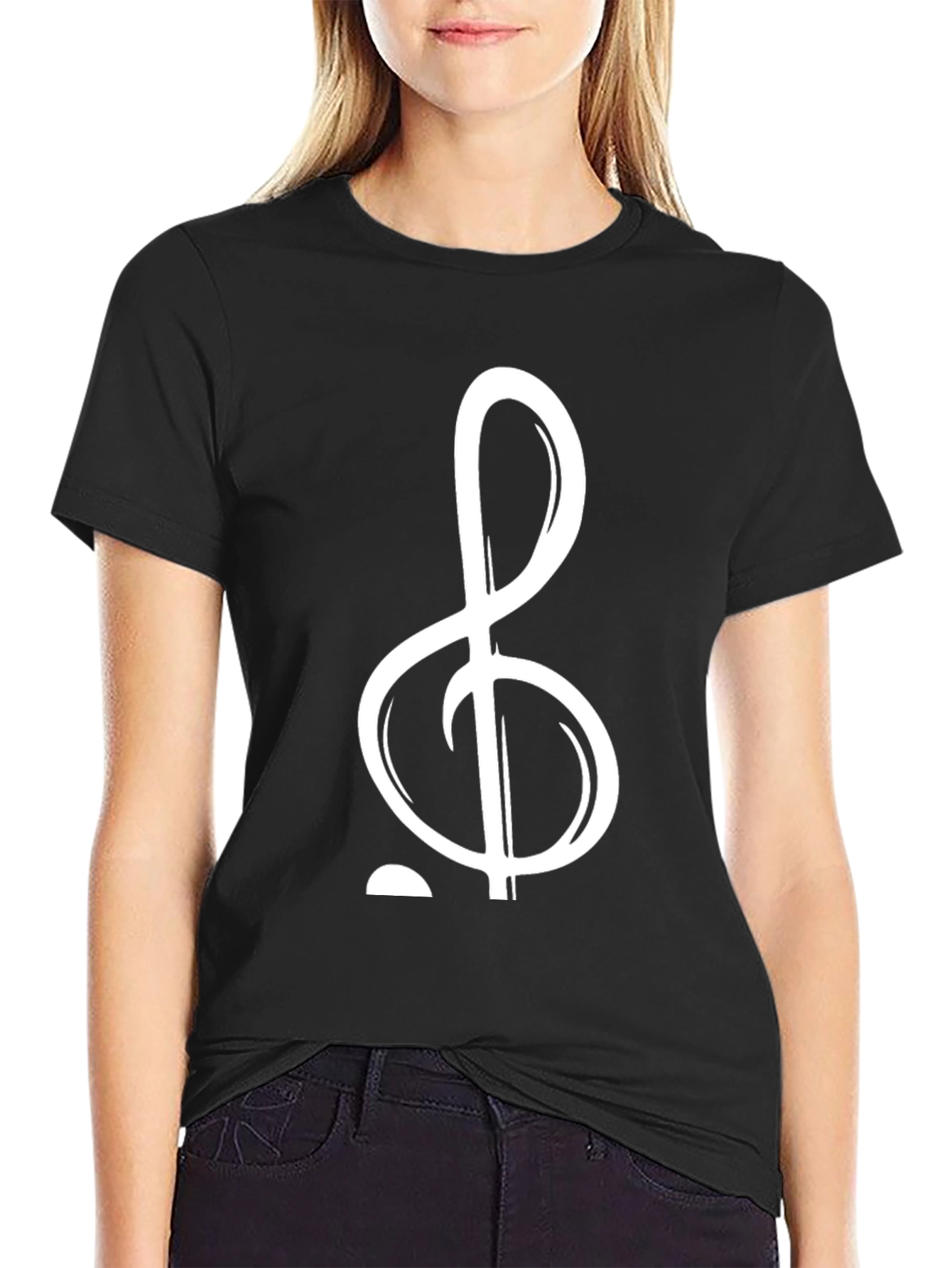 Treble Clef Graphic Tee - Music Lovers Shirt